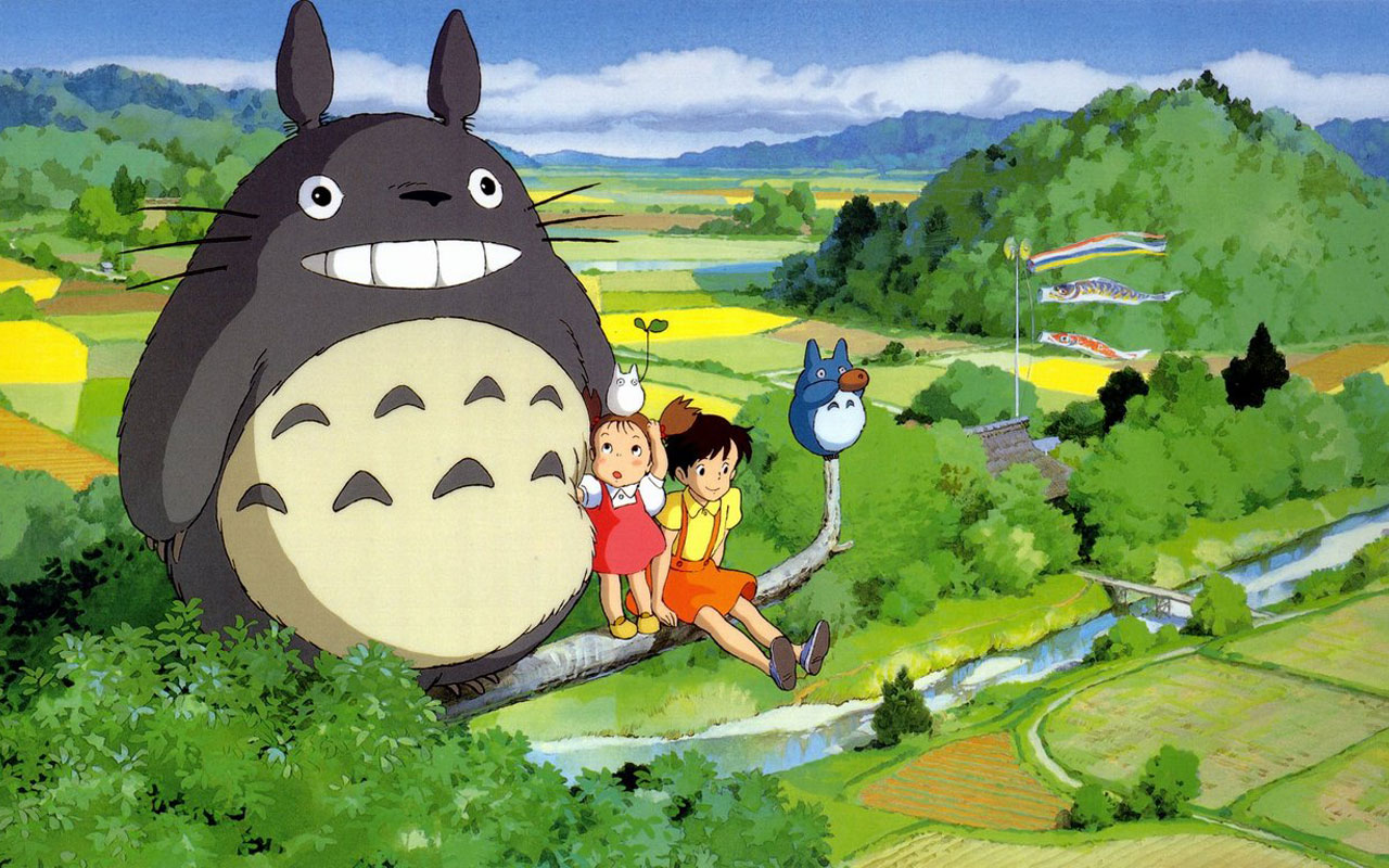 Laden Sie Totoro (Mein Nachbar Totoro) HD-Desktop-Hintergründe herunter