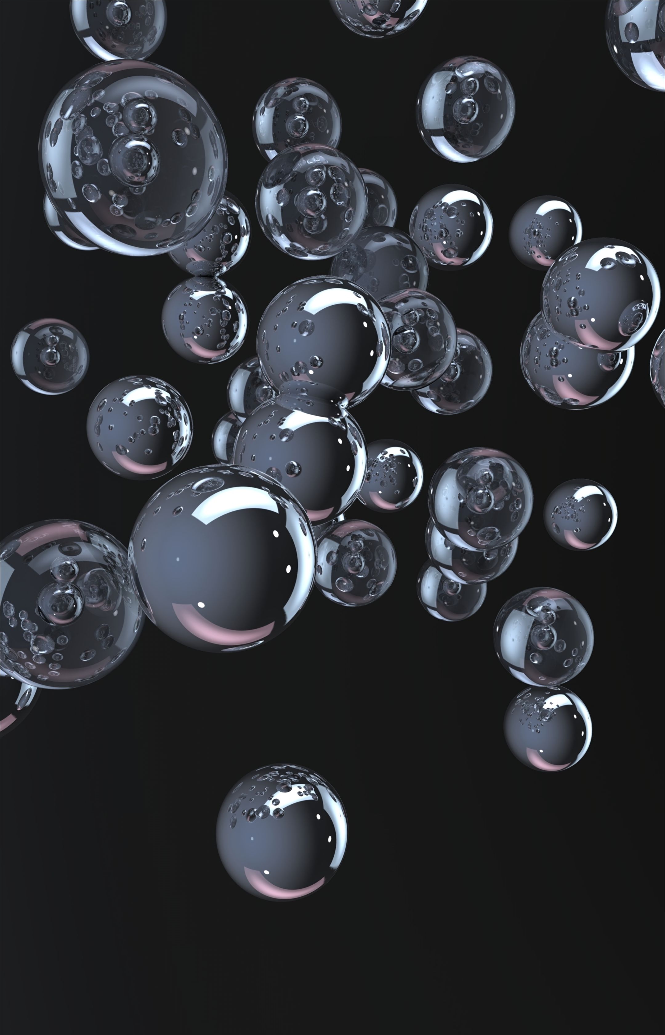 Baixe gratuitamente a imagem Bubbles, Brilho, Brilhar, Forma, Arte, Espaço, 3D na área de trabalho do seu PC