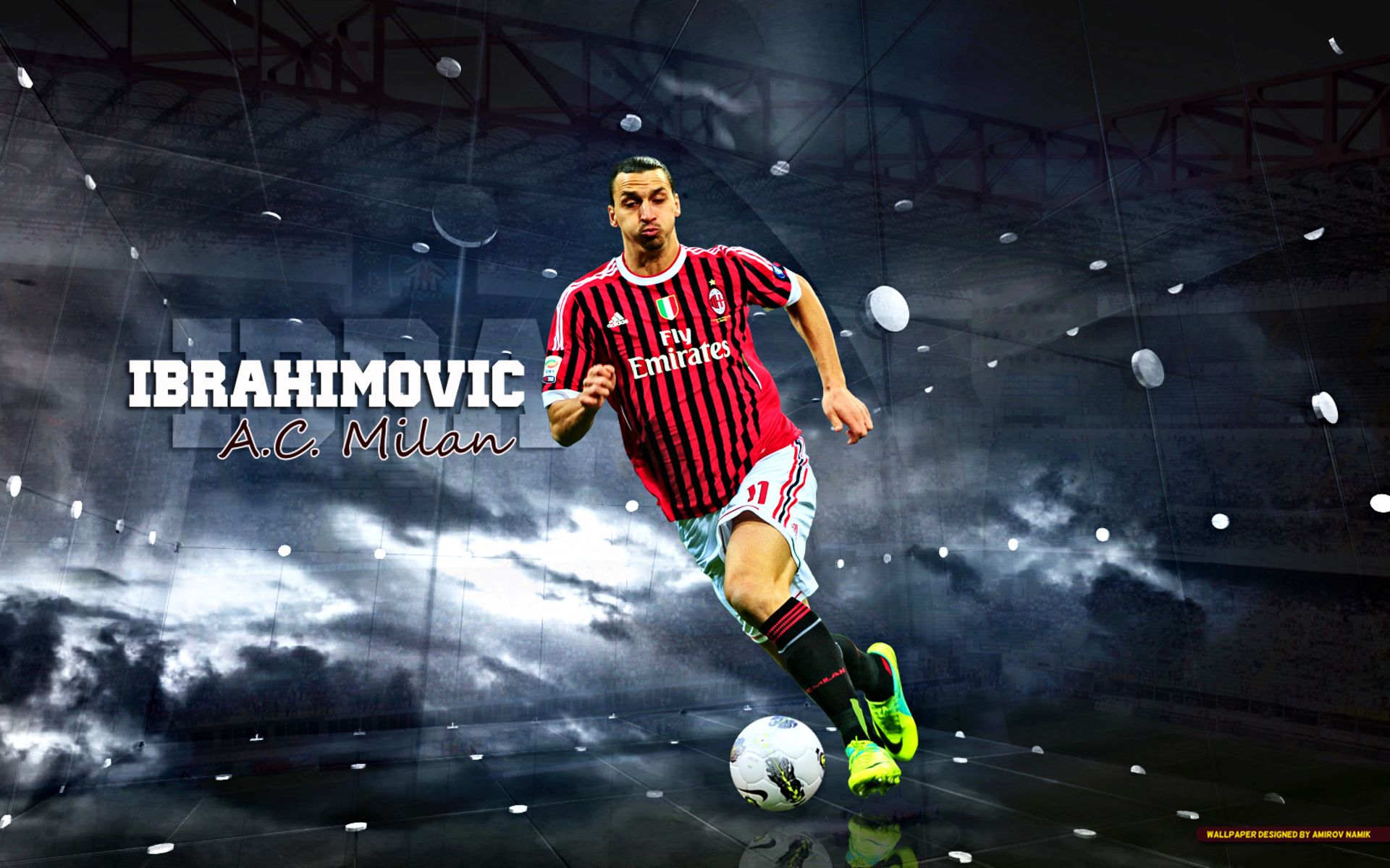 Descarga gratuita de fondo de pantalla para móvil de Fútbol, Deporte, Zlatan Ibrahimovic, A C Milan.
