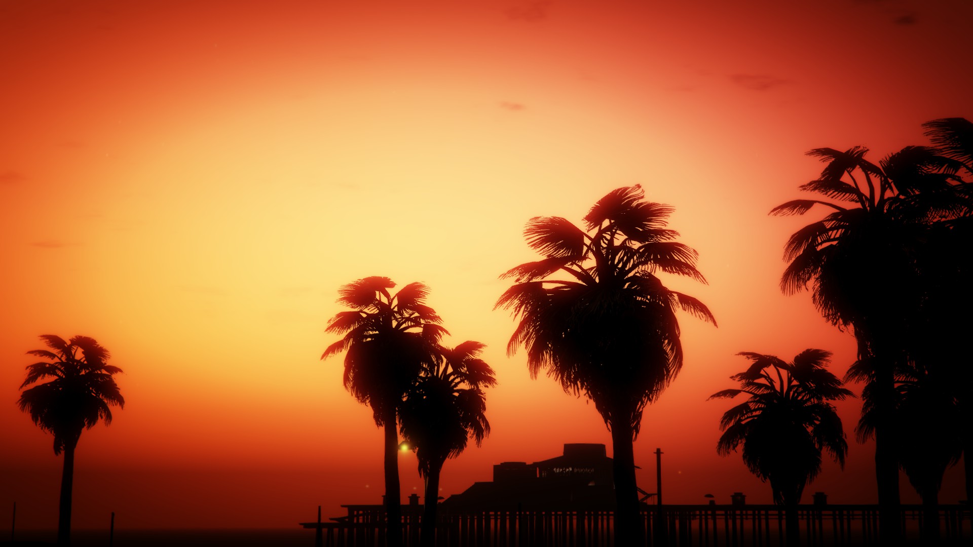 Download mobile wallpaper Sky, Video Game, Palm Tree, Grand Theft Auto, Grand Theft Auto V for free.