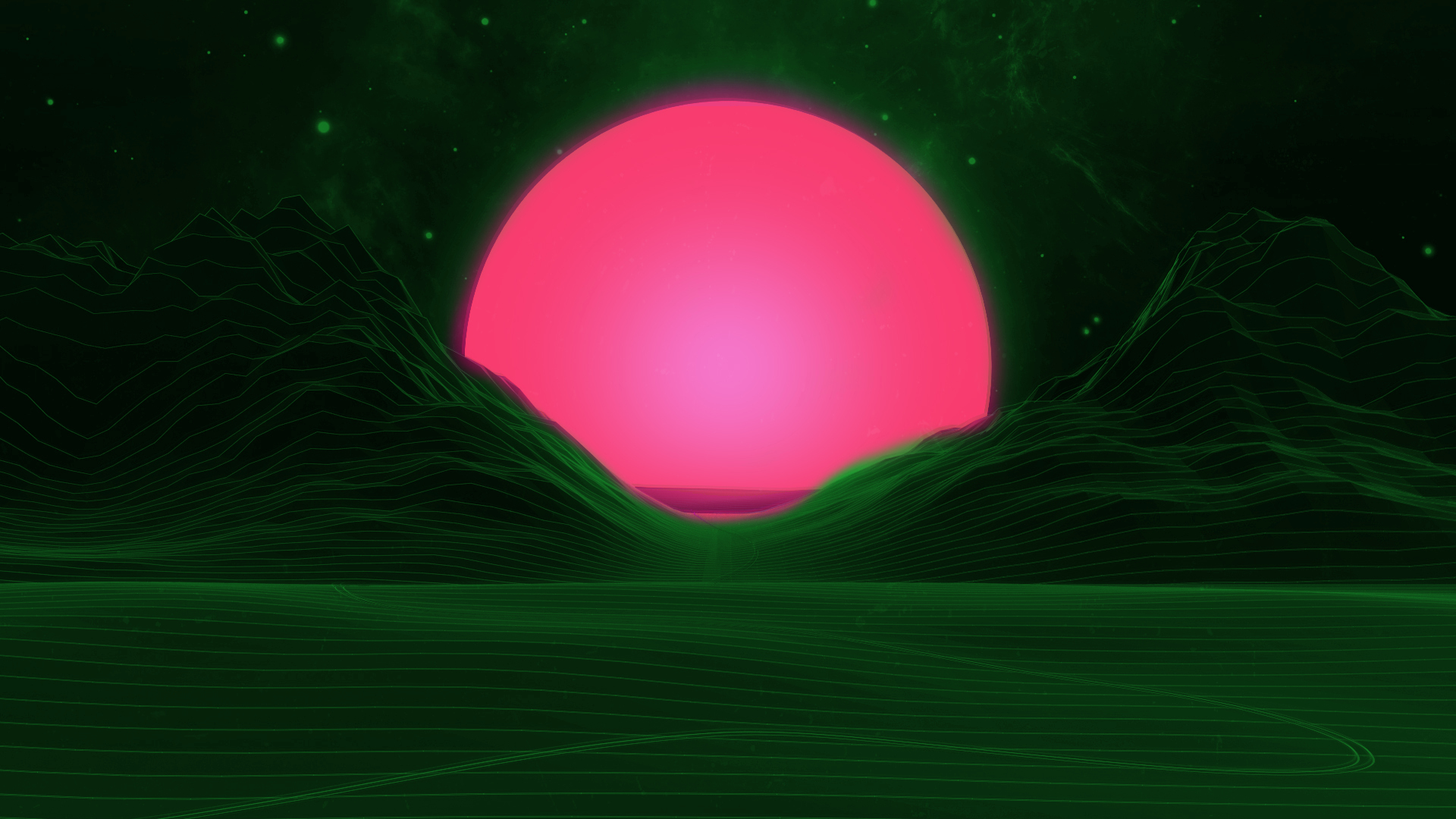 Download mobile wallpaper Landscape, Pink, Space, Planet, Sci Fi, Artistic for free.