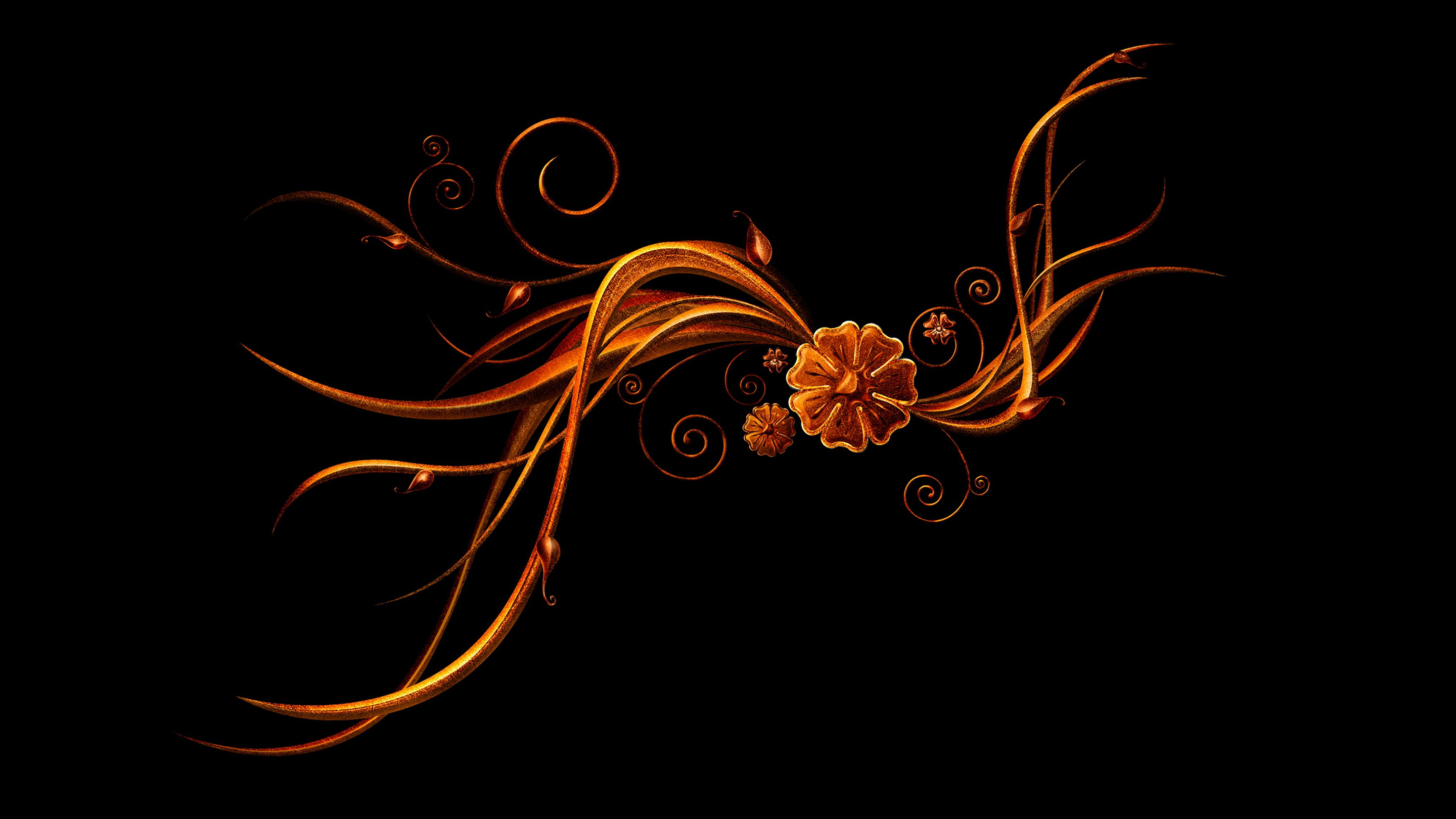 Free download wallpaper Flowers, Flower, Design, Artistic, Orange (Color) on your PC desktop