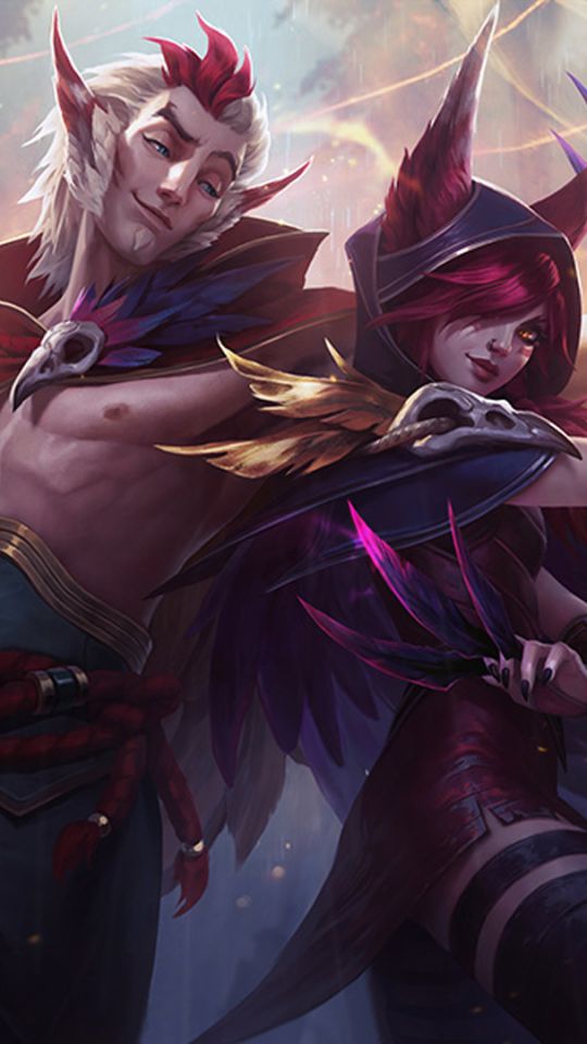 Download mobile wallpaper League Of Legends, Video Game, Rakan (League Of Legends), Xayah (League Of Legends) for free.