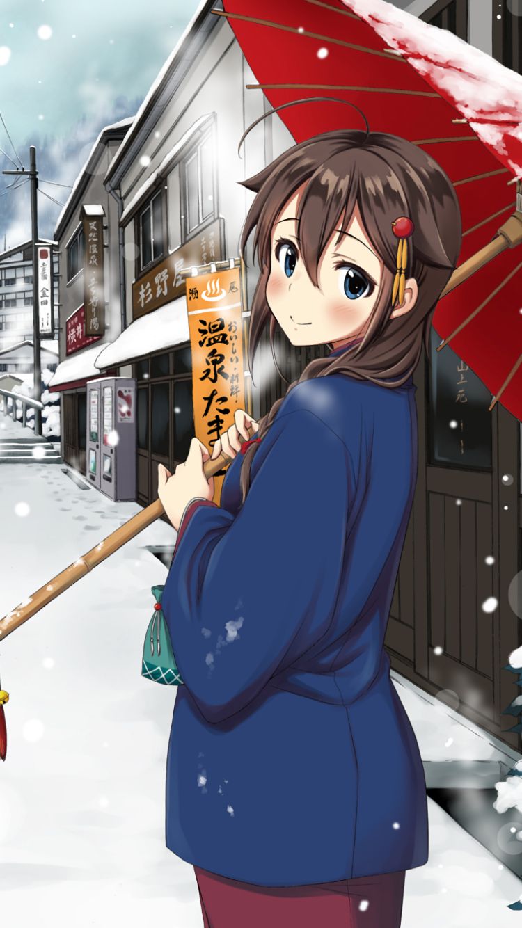 Handy-Wallpaper Animes, Kantai Sammlung, Shigure (Kancolle) kostenlos herunterladen.