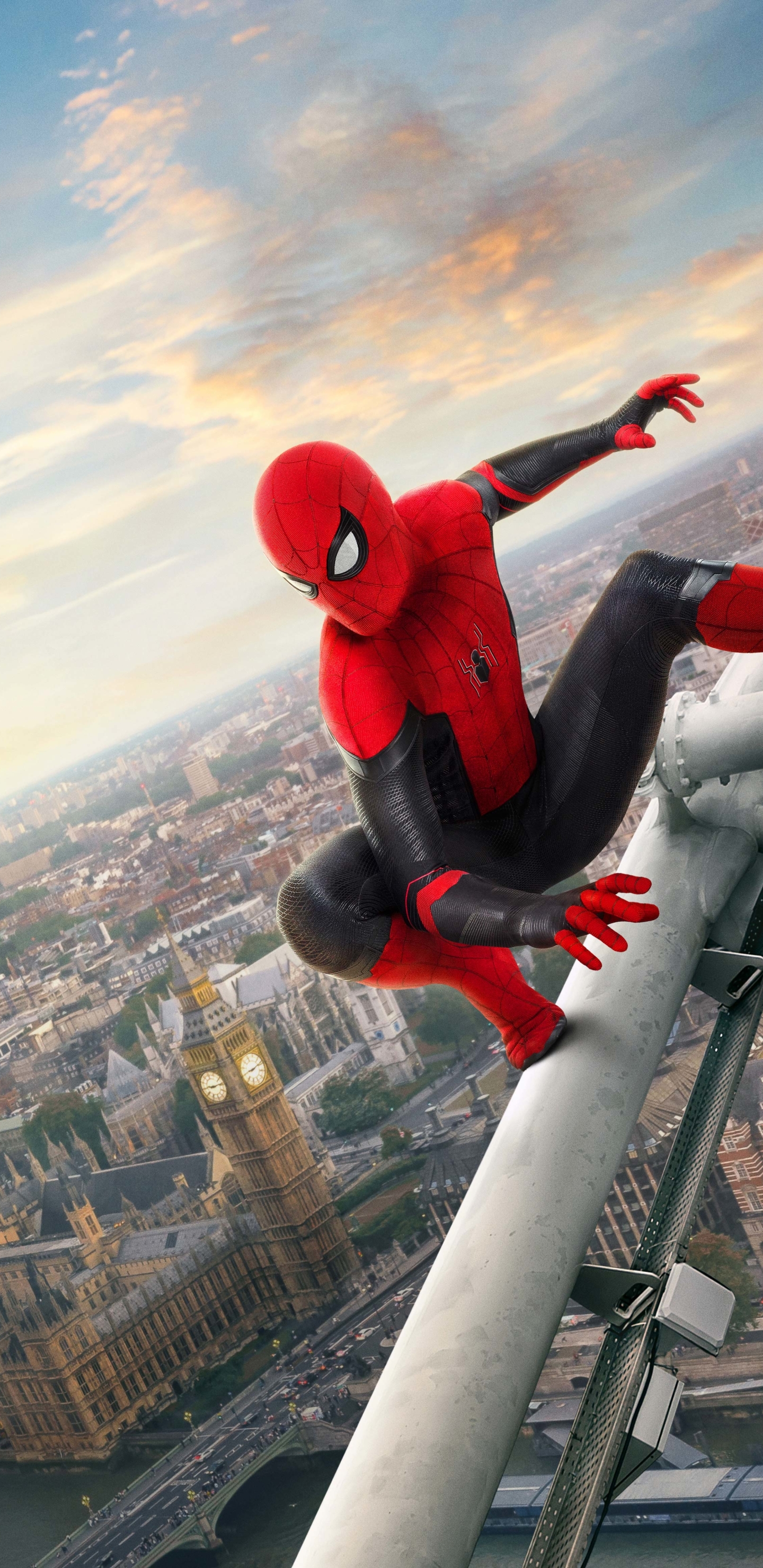 Free download wallpaper Spider Man, Cityscape, Movie, Spider Man: Far From Home on your PC desktop