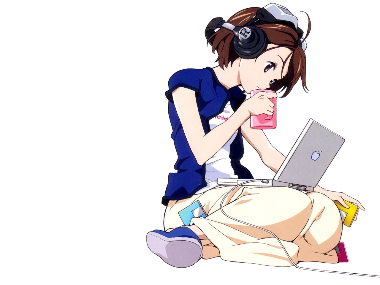 Baixar papel de parede para celular de Anime, Fones De Ouvido, Computador gratuito.