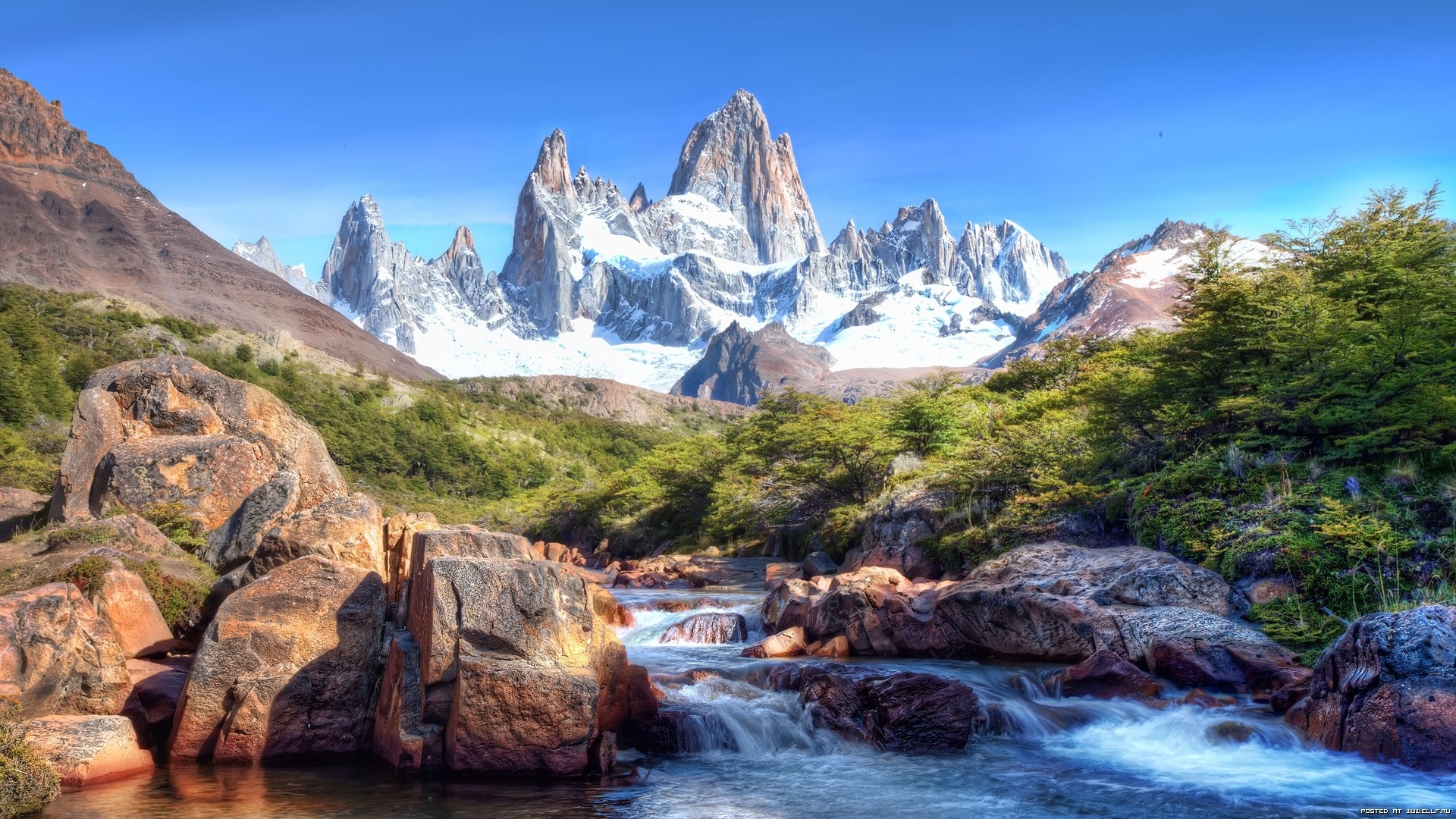Free download wallpaper Landscape, Rivers, Stones, Mountains on your PC desktop
