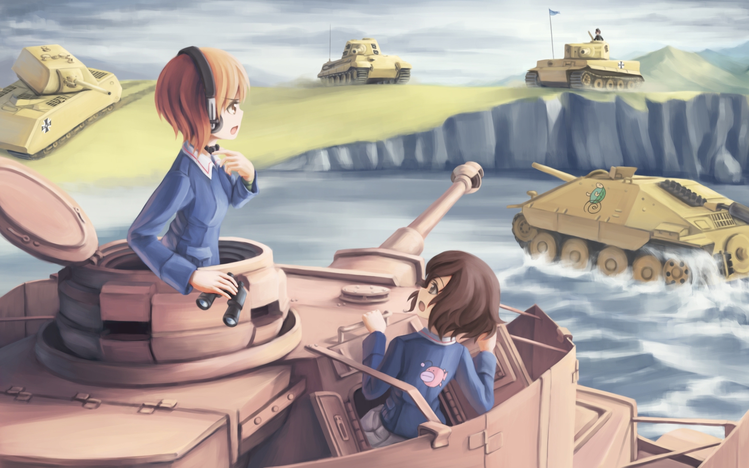 595939 Bildschirmschoner und Hintergrundbilder Girls Und Panzer auf Ihrem Telefon. Laden Sie  Bilder kostenlos herunter