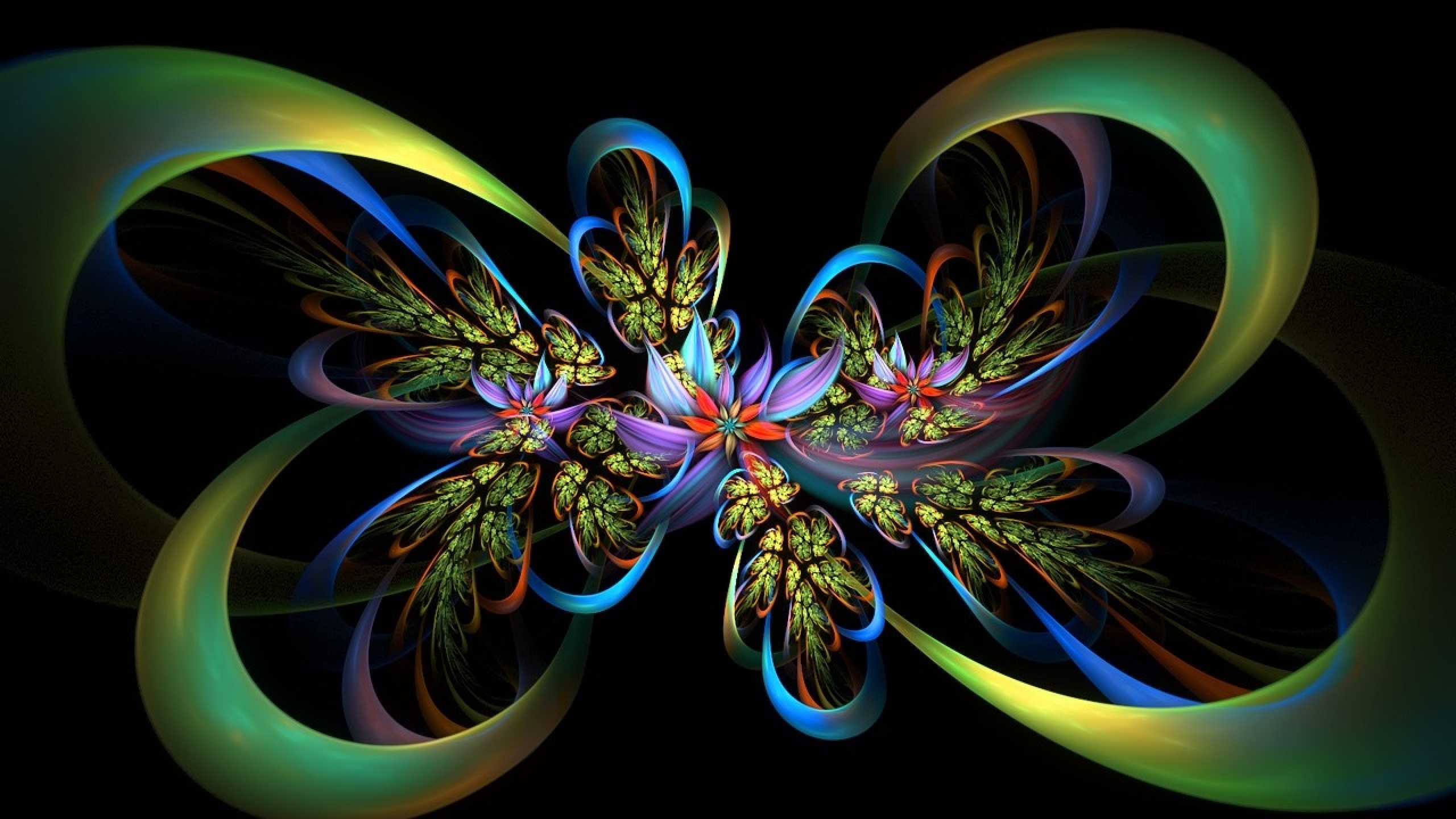 Free download wallpaper Abstract, Fractal, Colorful, Swirl on your PC desktop