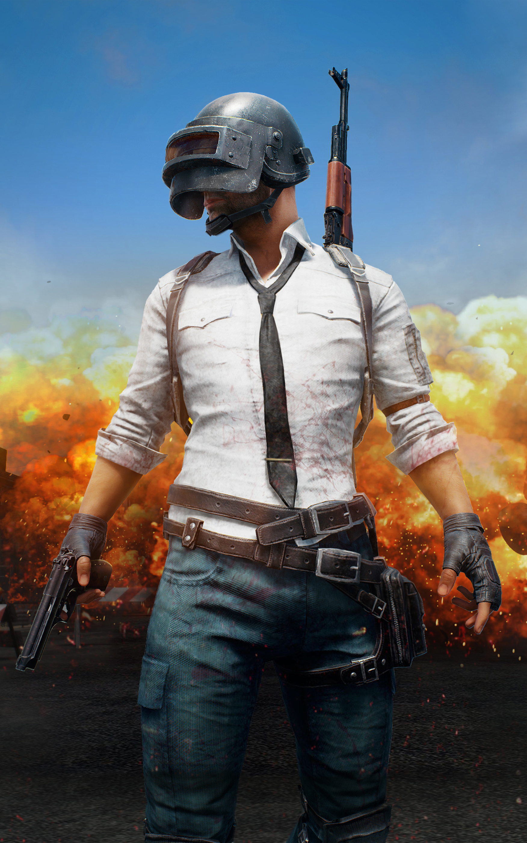 Handy-Wallpaper Computerspiele, Pistole, Playerunknown's Battlegrounds kostenlos herunterladen.