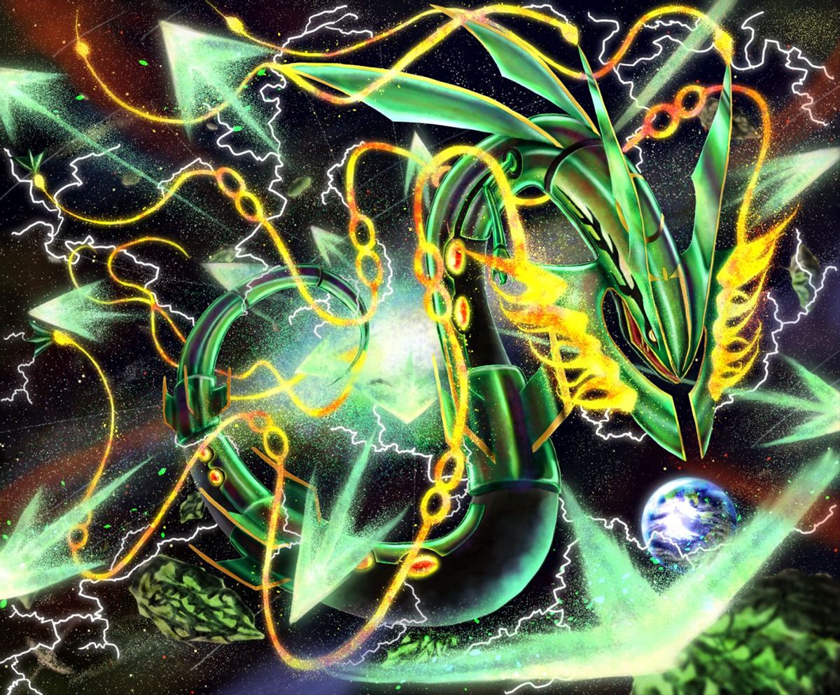 Fondos de pantalla de Mega Rayquaza (Pokémon) para celular, gratis del ...