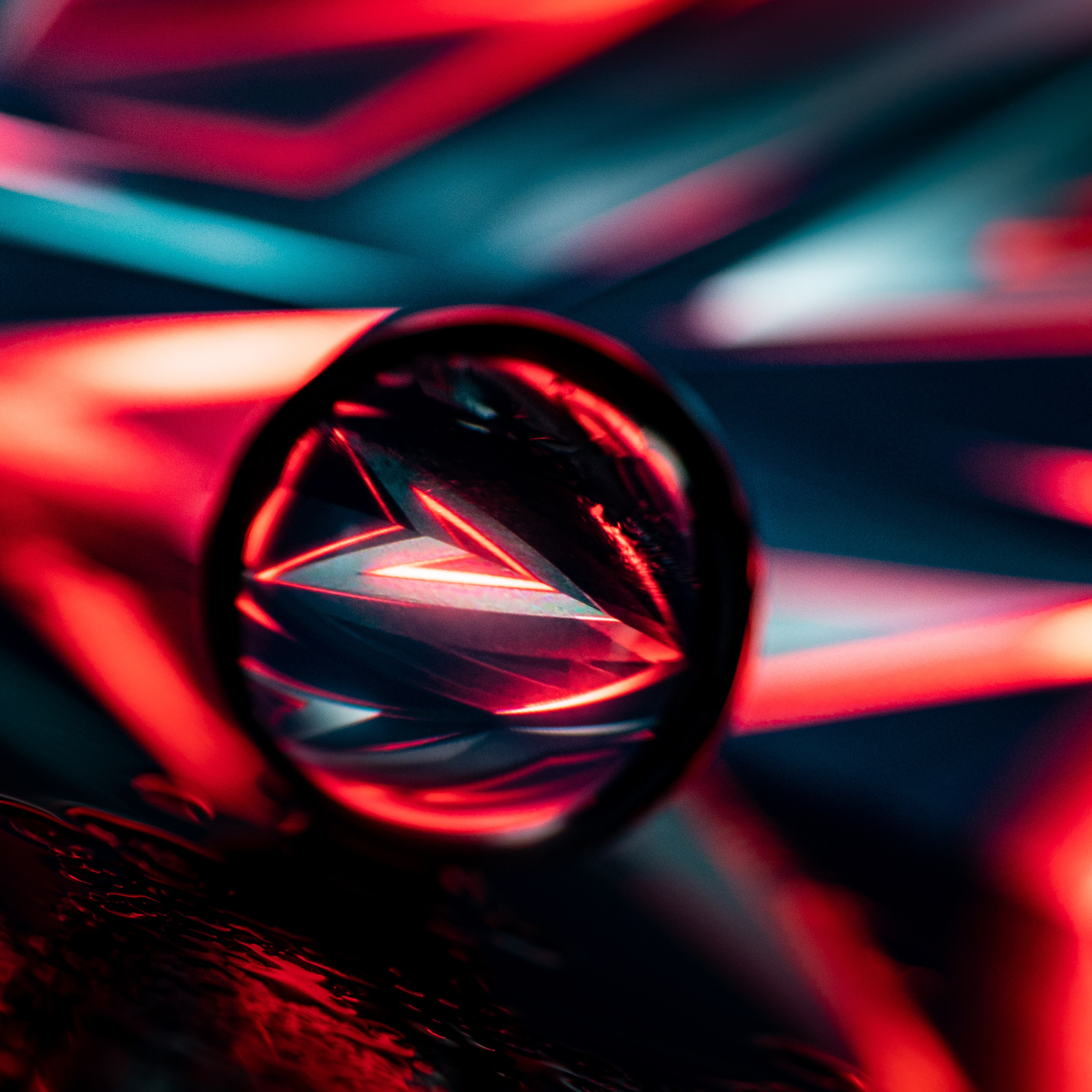 Free download wallpaper Reflection, Ball, Abstract, Neon on your PC desktop