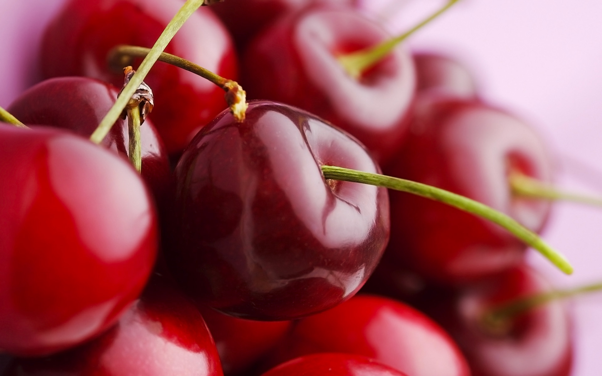 Wallpaper Full HD food, fruits, cherry, red