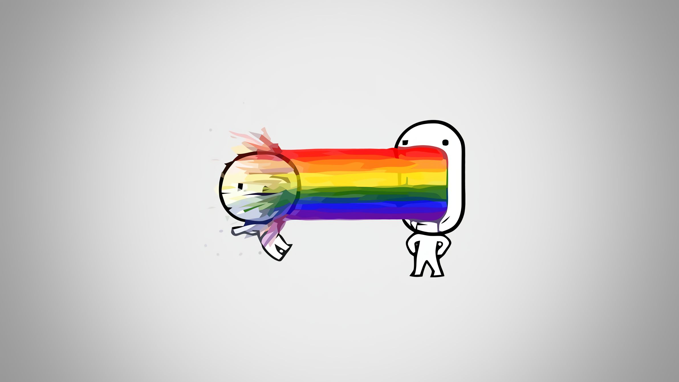 Download mobile wallpaper Rainbow, Artistic, Meme, Artwork for free.