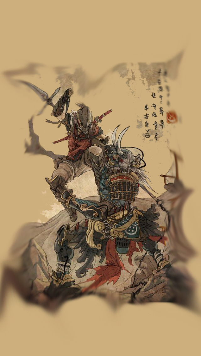 Download mobile wallpaper Fantasy, Samurai, Ninja for free.