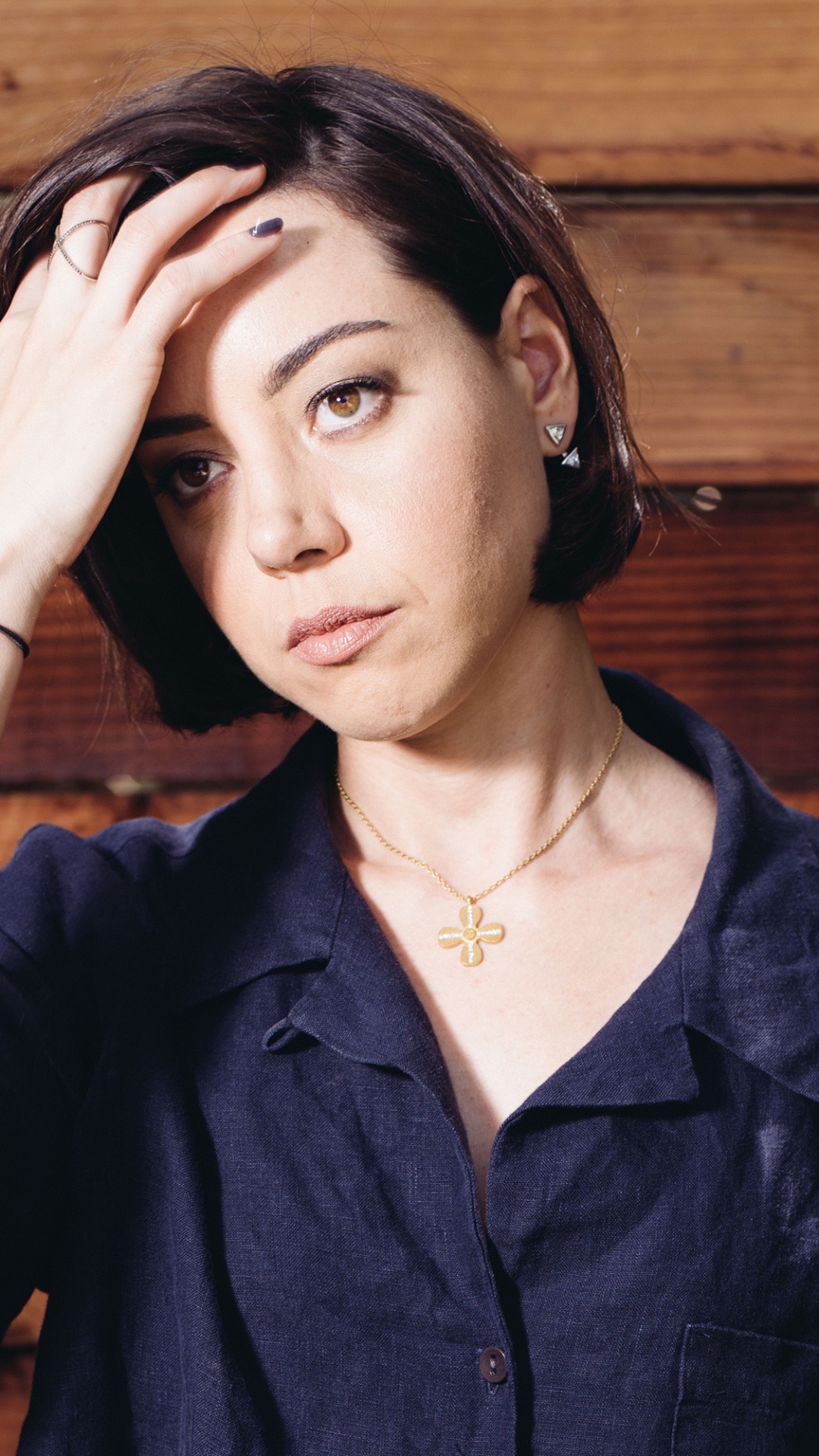 Download mobile wallpaper Brunette, American, Celebrity, Brown Eyes, Actress, Aubrey Plaza for free.
