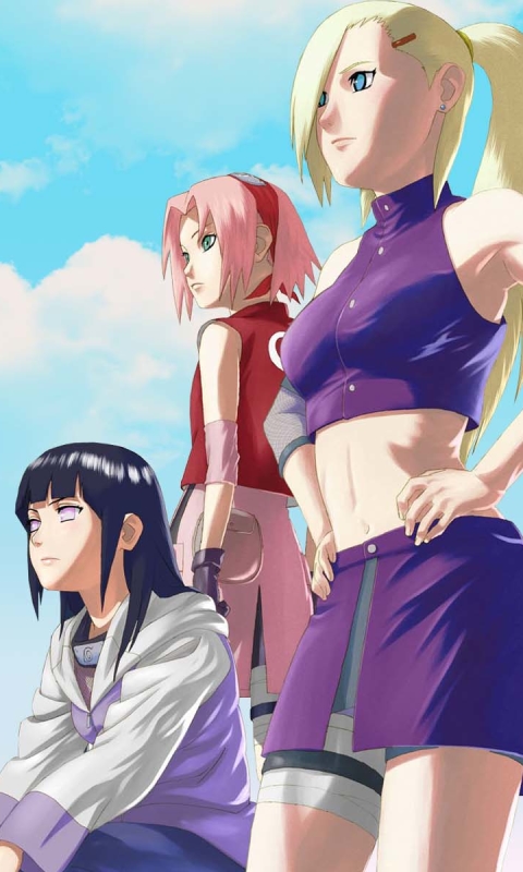 Download mobile wallpaper Anime, Naruto, Hinata Hyuga, Ino Yamanaka, Sakura Haruno for free.