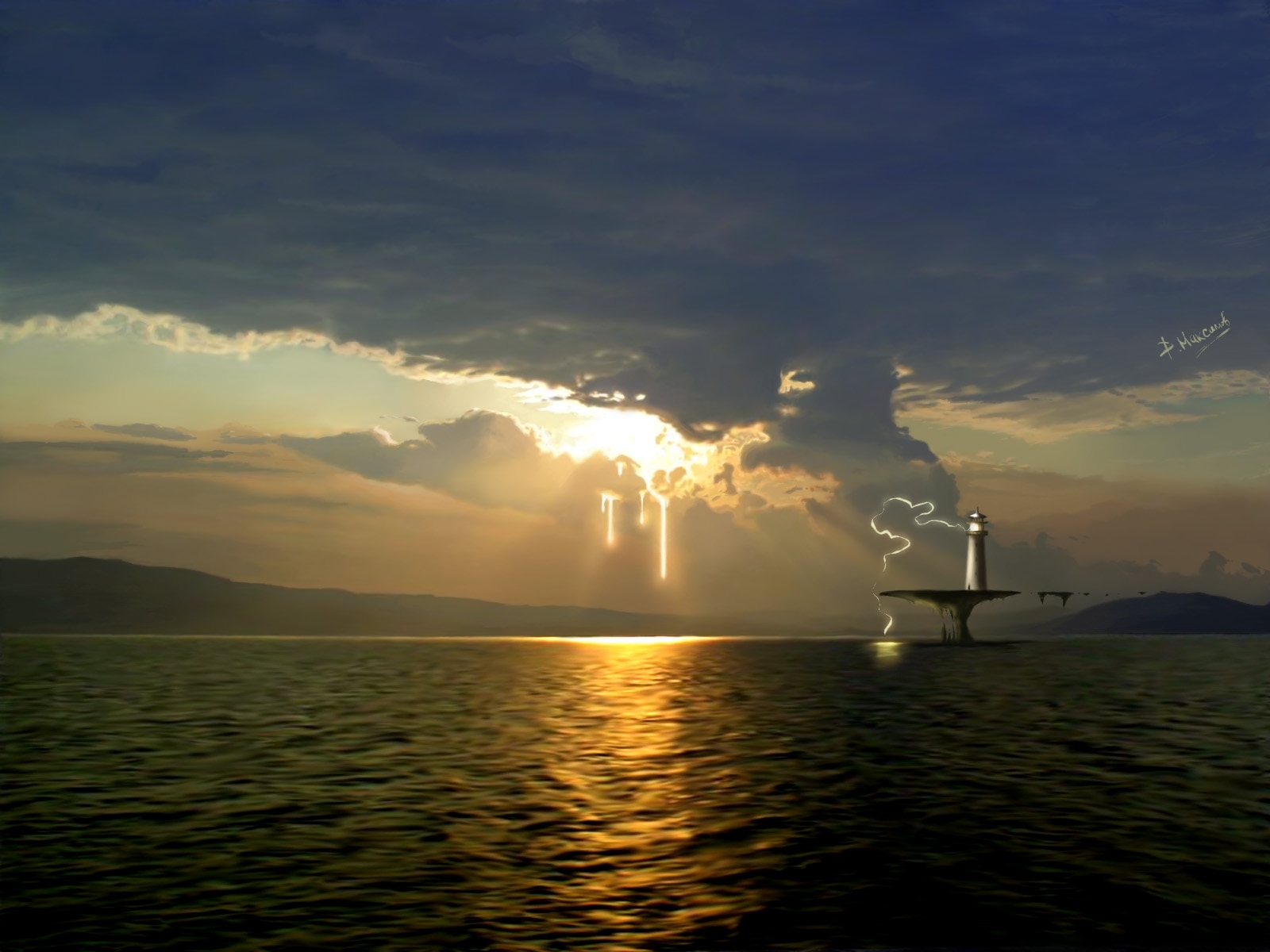 Download mobile wallpaper Sky, Water, Sea, Landscape for free.