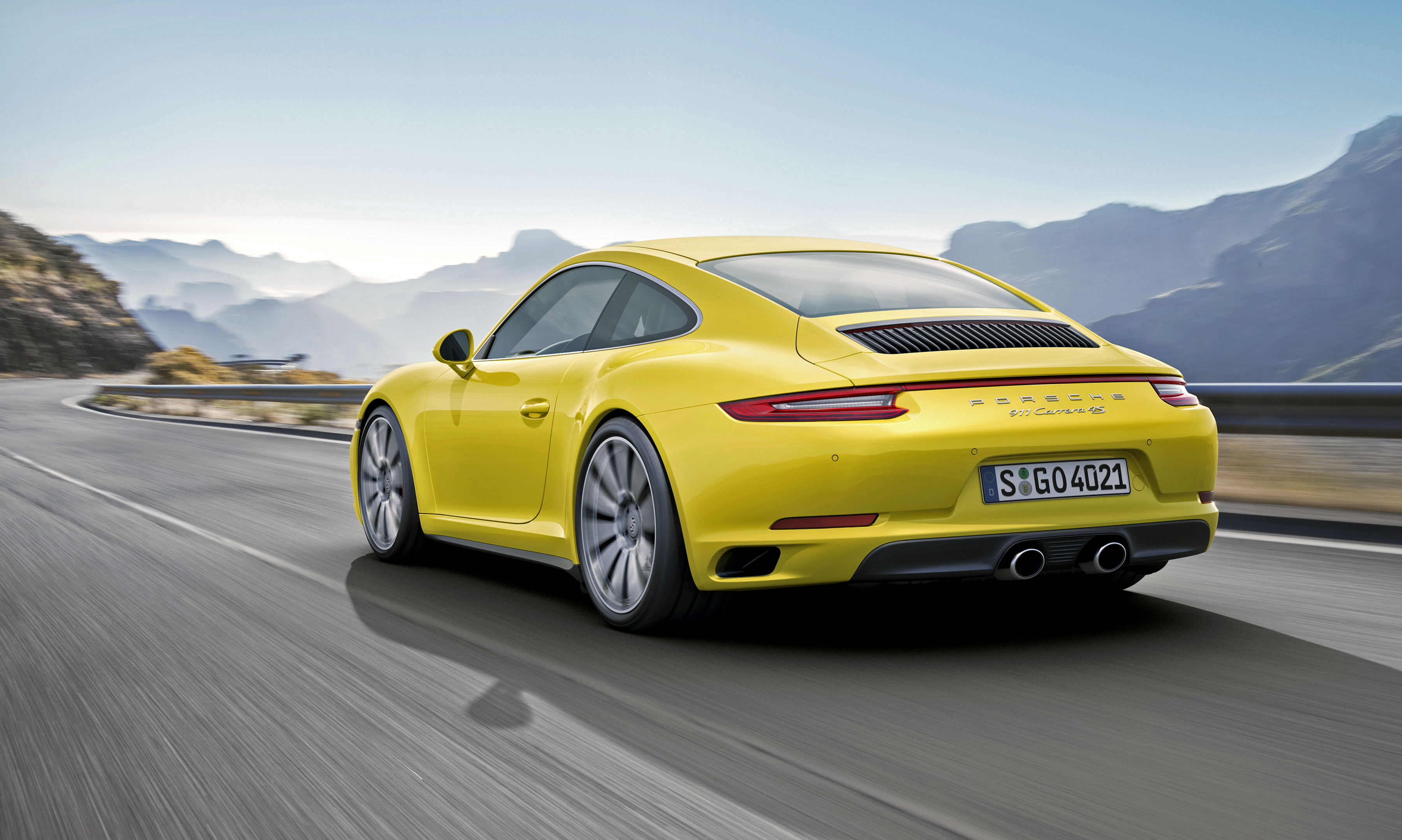 Download mobile wallpaper Porsche, Car, Porsche 911, Porsche 911 Carrera 4S, Vehicles, Porsche 911 Carrera, Yellow Car for free.