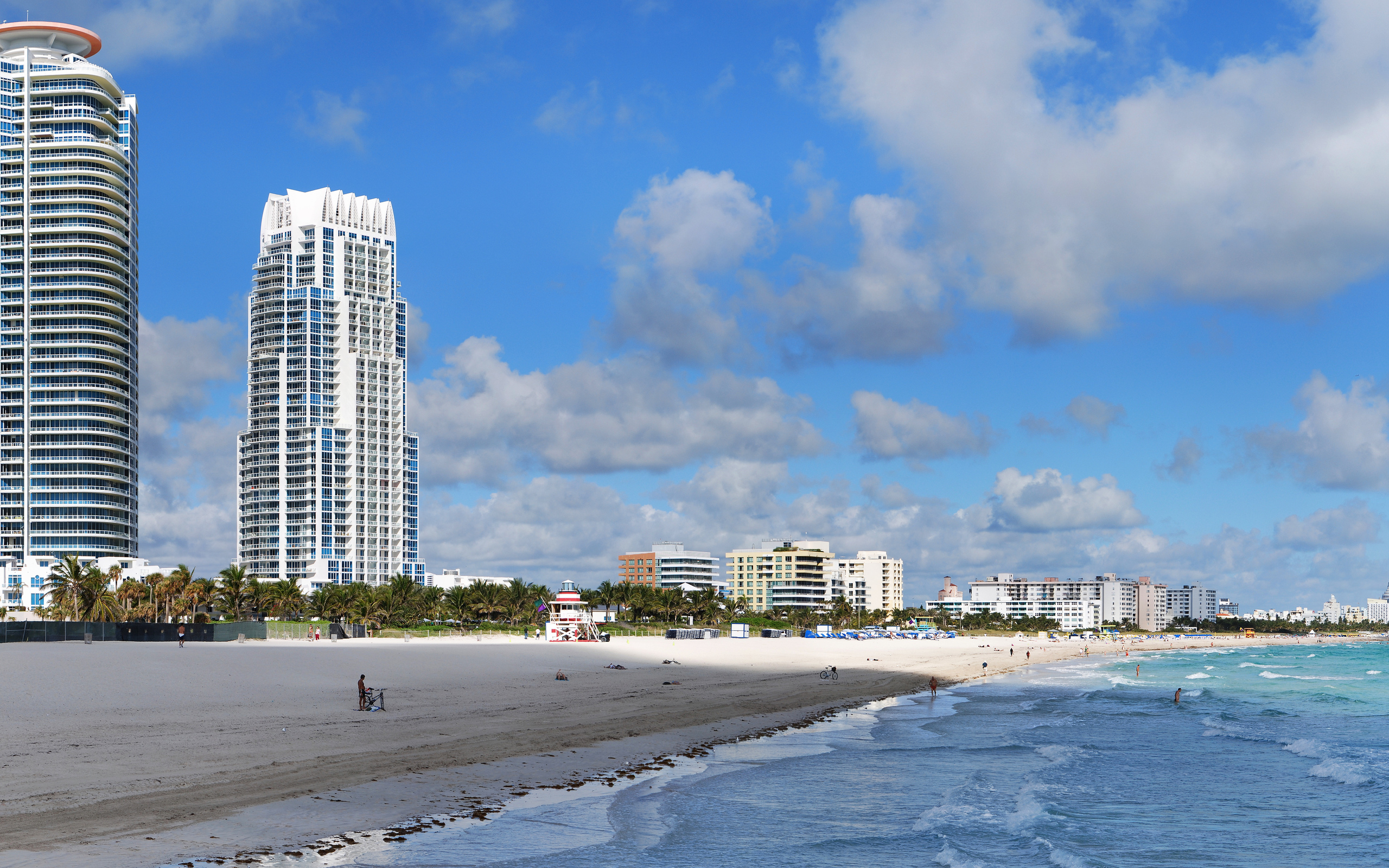Descarga gratuita de fondo de pantalla para móvil de Miami, Ciudades, Playa, Hecho Por El Hombre.