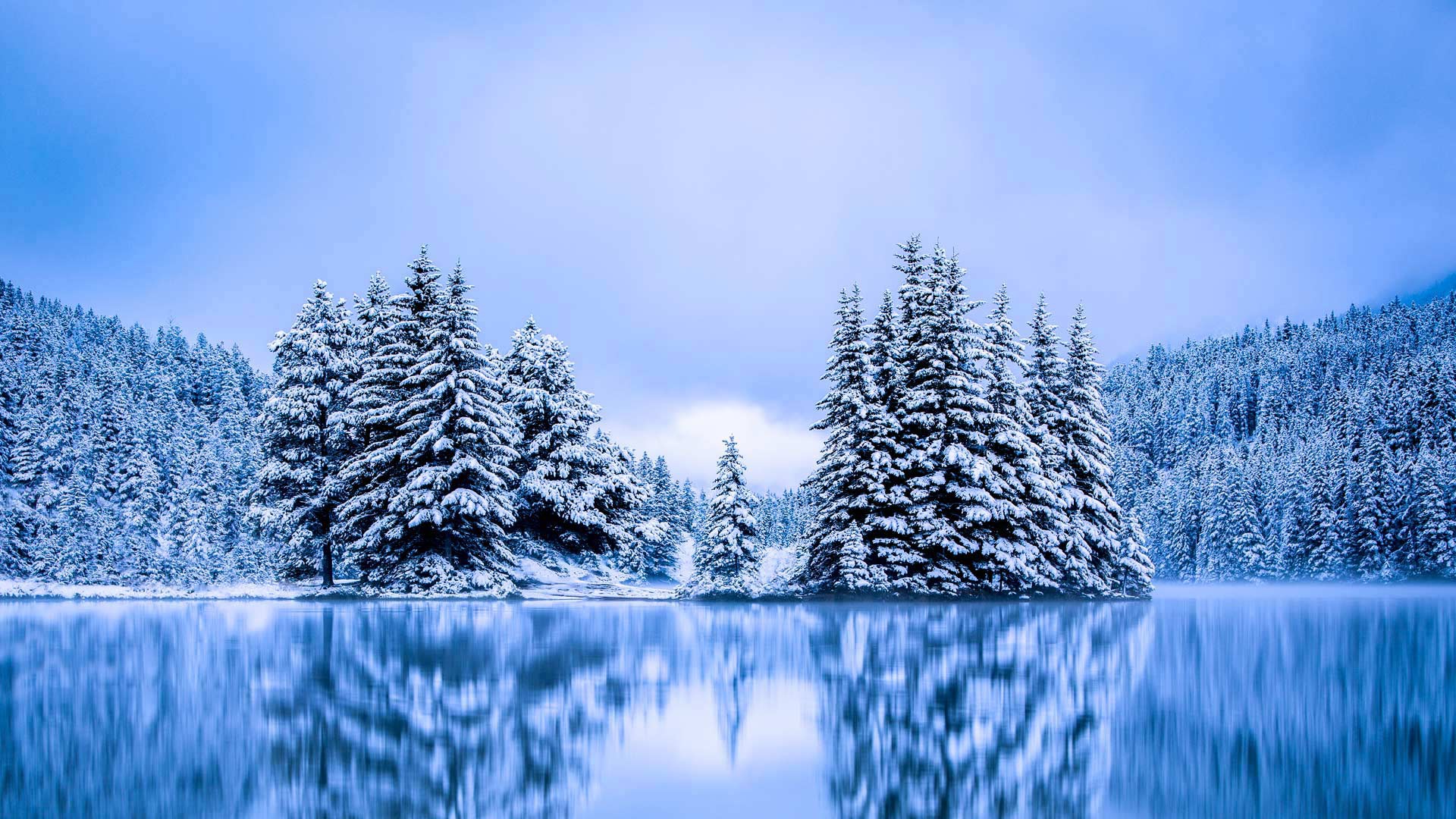 Baixe gratuitamente a imagem Inverno, Natureza, Lago, Floresta, Árvore, Terra/natureza, Reflecção na área de trabalho do seu PC