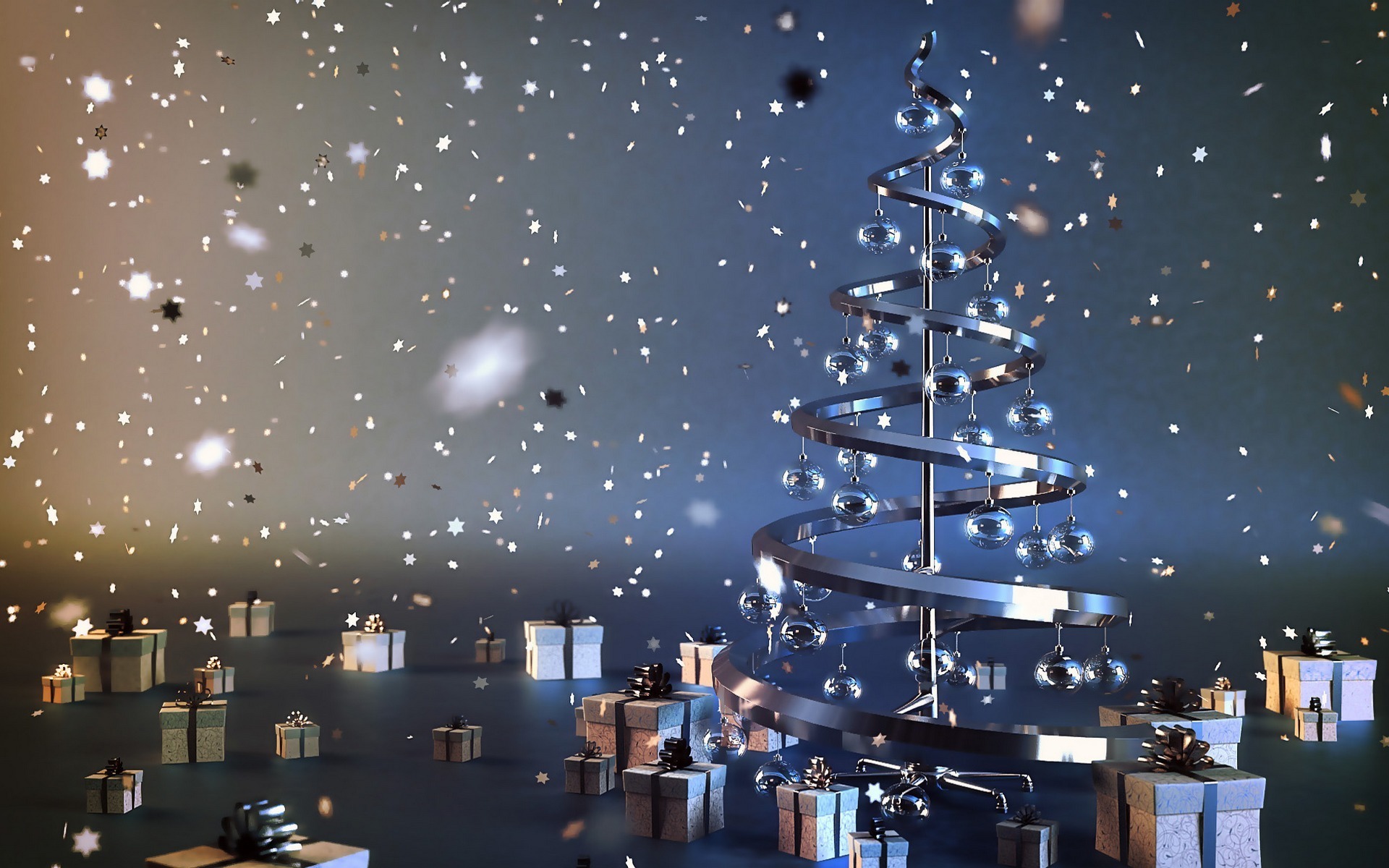 Baixar papel de parede para celular de Natal, 3D, Presente, Árvore De Natal, Enfeites De Natal, Feriados gratuito.