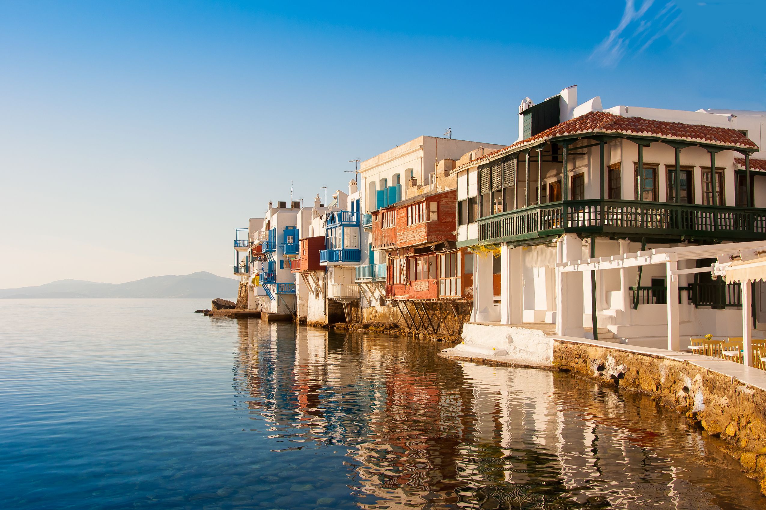 Download mobile wallpaper Greece, Town, Man Made, Towns for free.