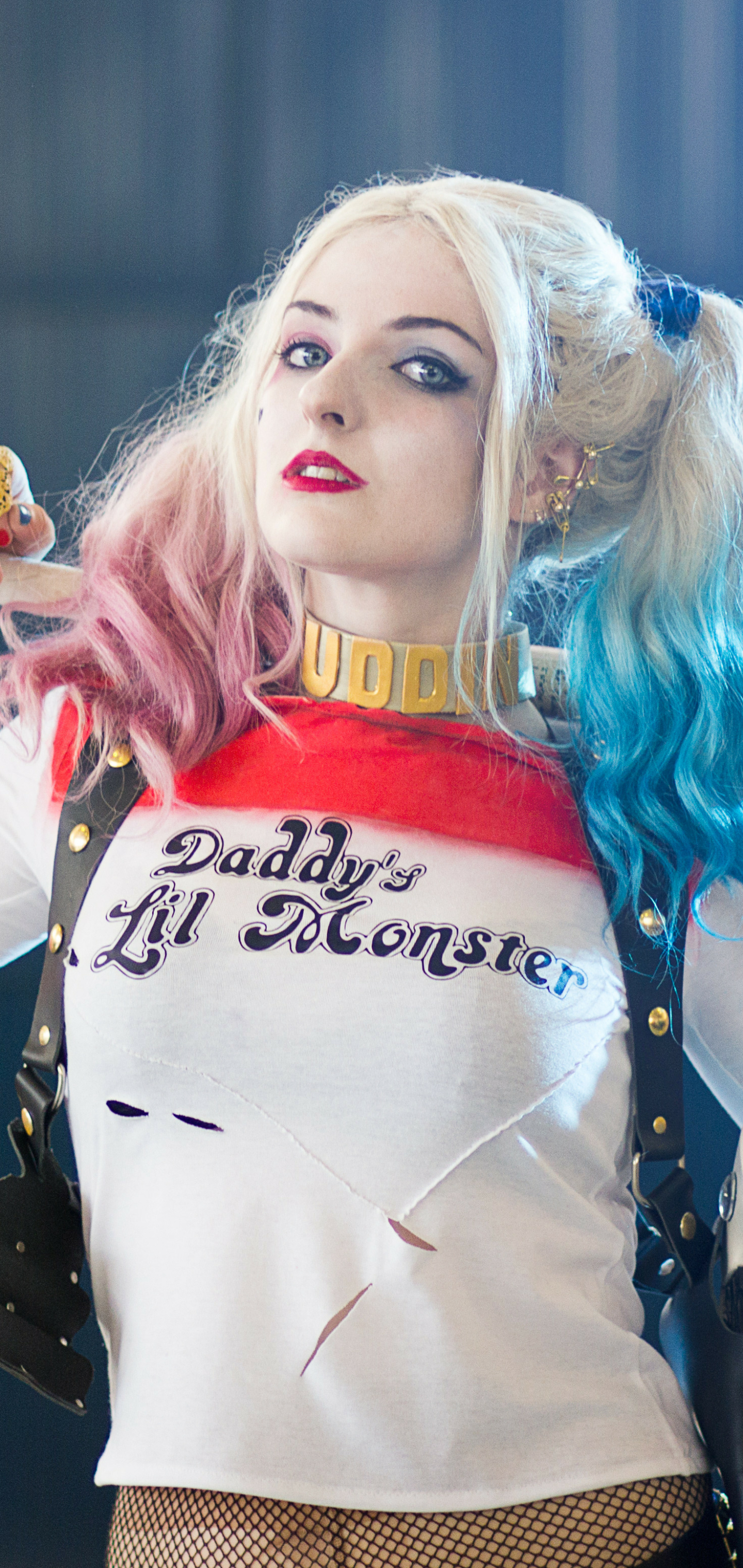 Descarga gratuita de fondo de pantalla para móvil de Mujeres, Harley Quinn, Lápiz Labial, Cosplay.