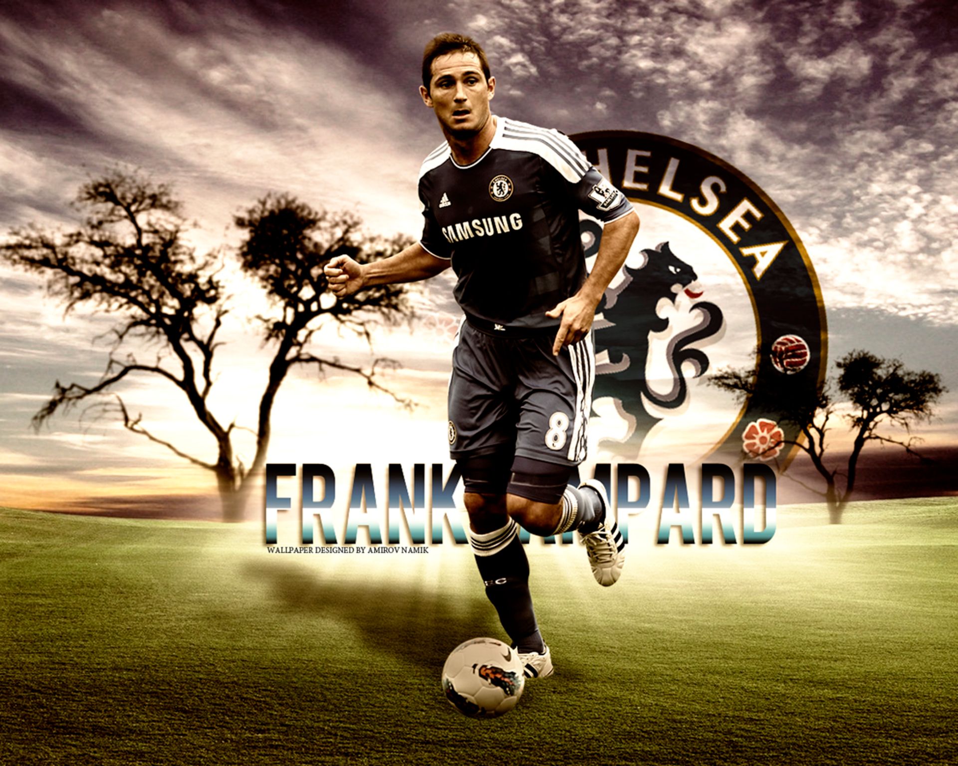 Téléchargez des papiers peints mobile Des Sports, Football, Chelsea Fc, Franck Lampard gratuitement.