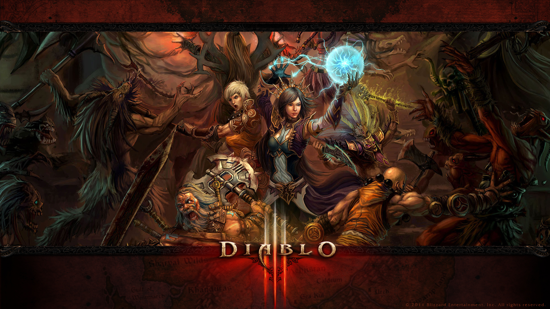 video game, diablo iii, barbarian (diablo iii), monk (diablo iii), witch doctor (diablo iii), wizard (diablo iii), diablo