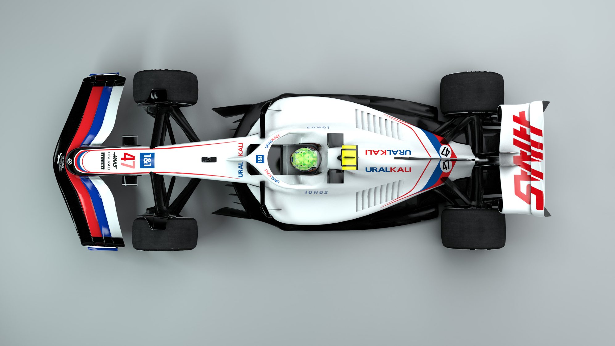 Скачати мобільні шпалери Спорт, F1, Гоночний Автомобіль, Перегони, Команда Haas F1, F1 2022 безкоштовно.