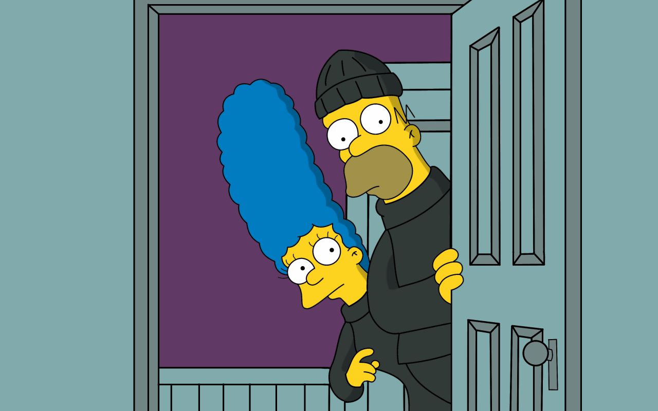 Handy-Wallpaper Homer Simpson, Die Simpsons, Fernsehserien, Marge Simpson kostenlos herunterladen.