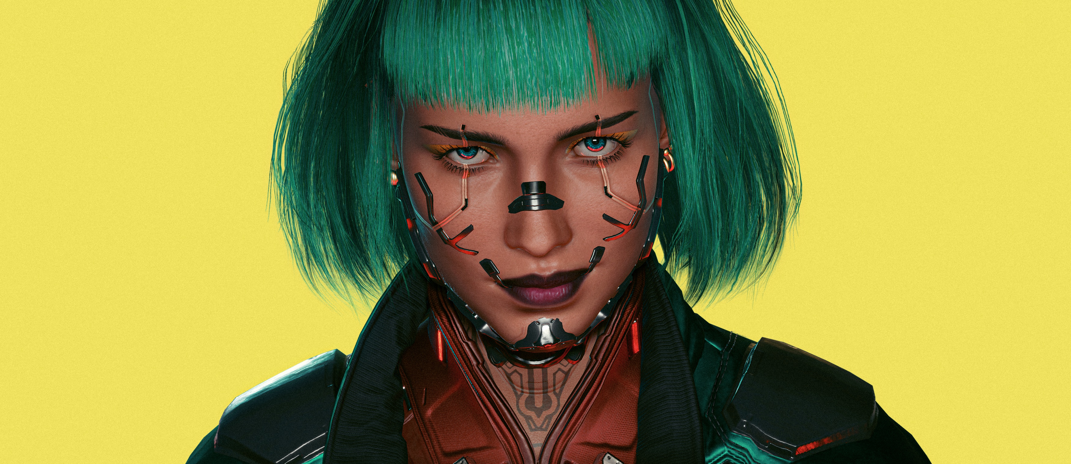 Download mobile wallpaper Cyberpunk, Sci Fi, Face for free.