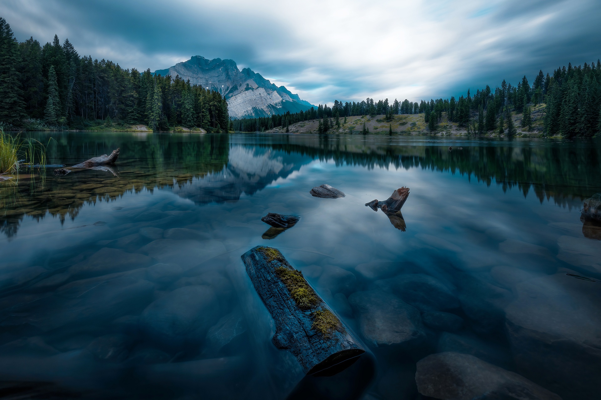 Laden Sie das Natur, Seen, See, Kanada, Erde/natur, Spiegelung, Jasper Nationalpark-Bild kostenlos auf Ihren PC-Desktop herunter