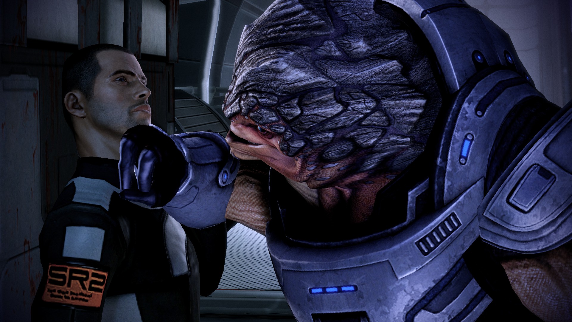 Скачати мобільні шпалери Командир Шепард, Бурчання (Mass Effect), Mass Effect 2, Масовий Ефект, Відеогра безкоштовно.
