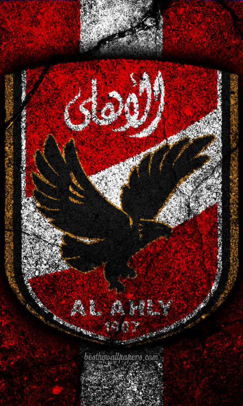 Téléchargez des papiers peints mobile Logo, Des Sports, Emblème, Football, Al Ahly Sc gratuitement.