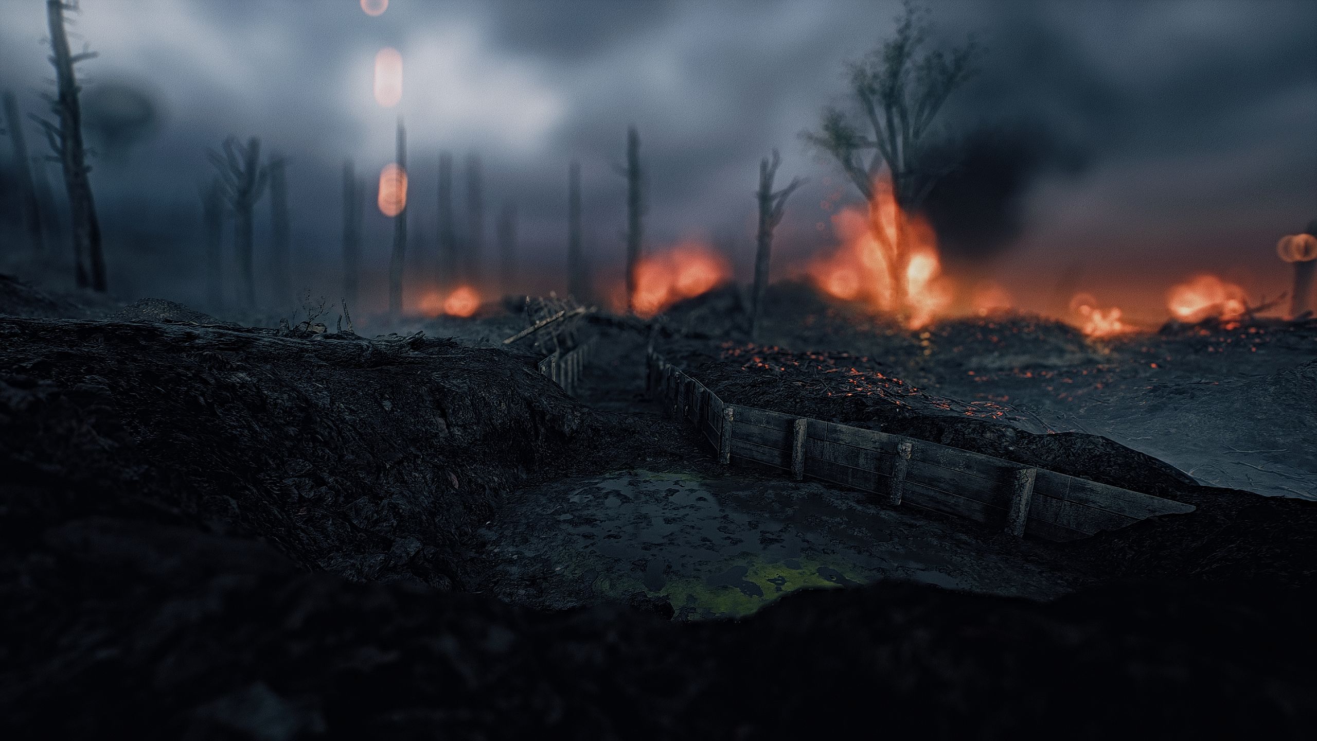 trenches, battlefield 1, video game, mud, battlefield
