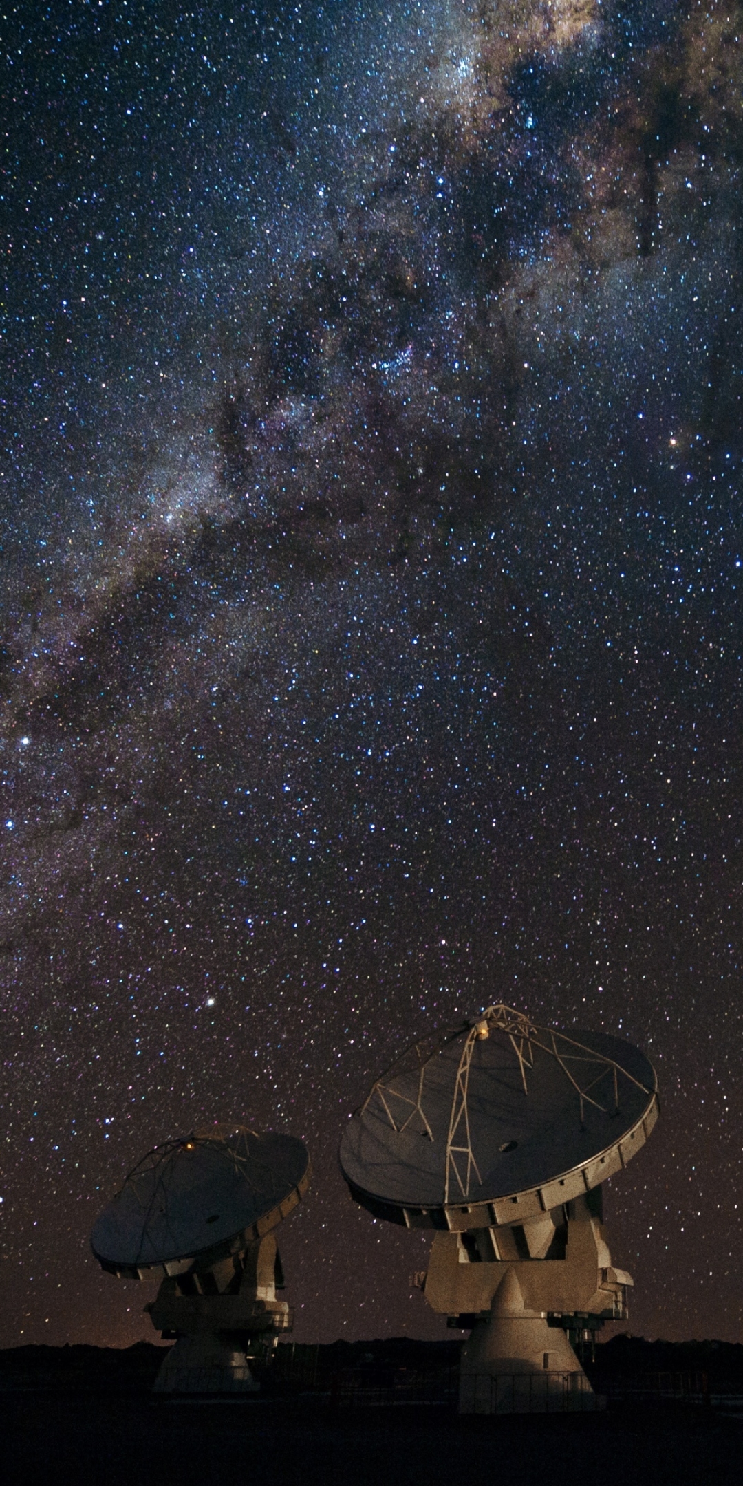 Download mobile wallpaper Milky Way, Telescope, Man Made, Radiotelescope for free.