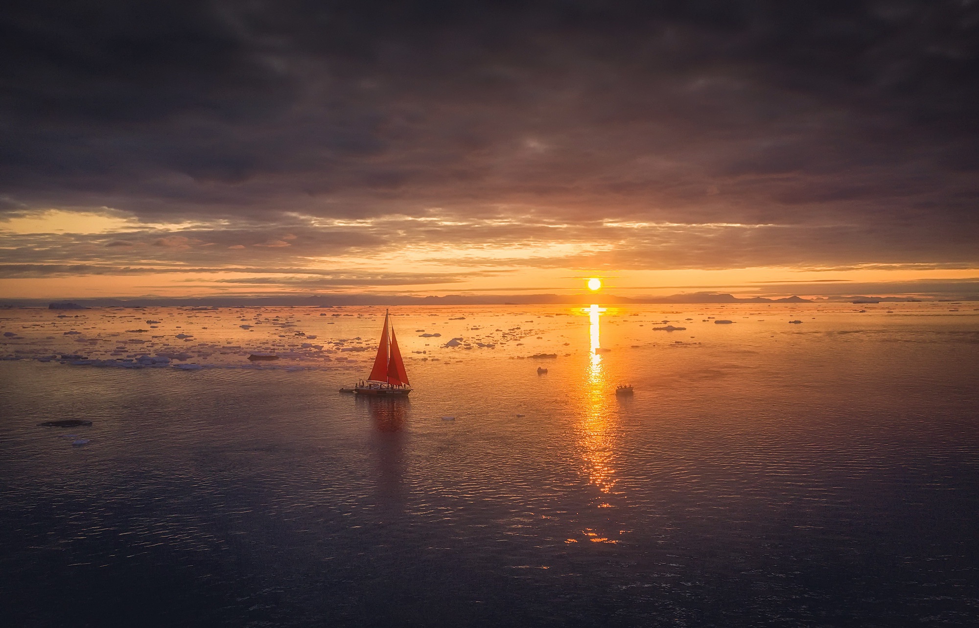 Téléchargez des papiers peints mobile Coucher De Soleil, Mer, Océan, Bateau, Photographie gratuitement.