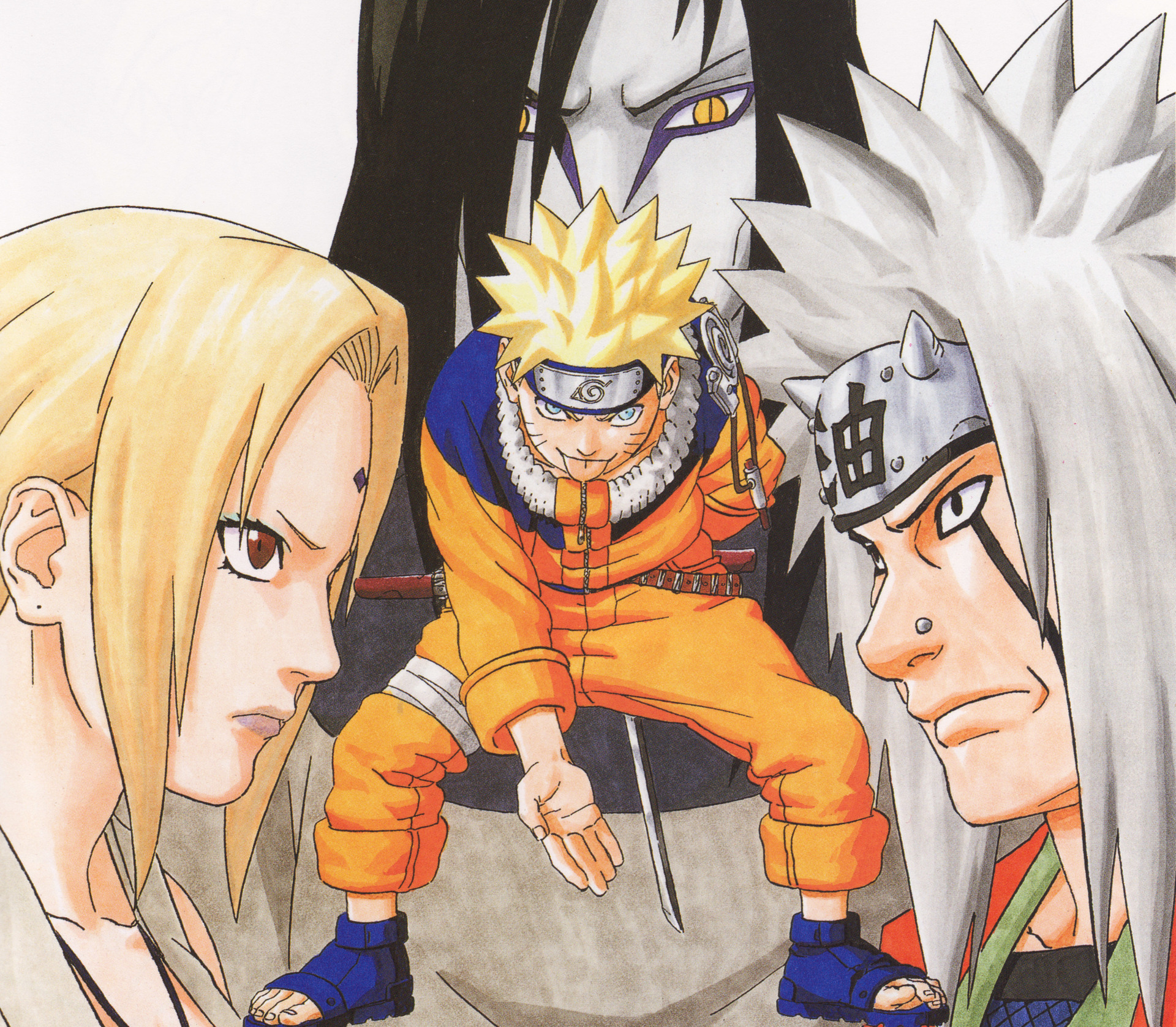 Download mobile wallpaper Anime, Naruto, Naruto Uzumaki, Tsunade (Naruto), Jiraiya (Naruto), Orochimaru (Naruto) for free.