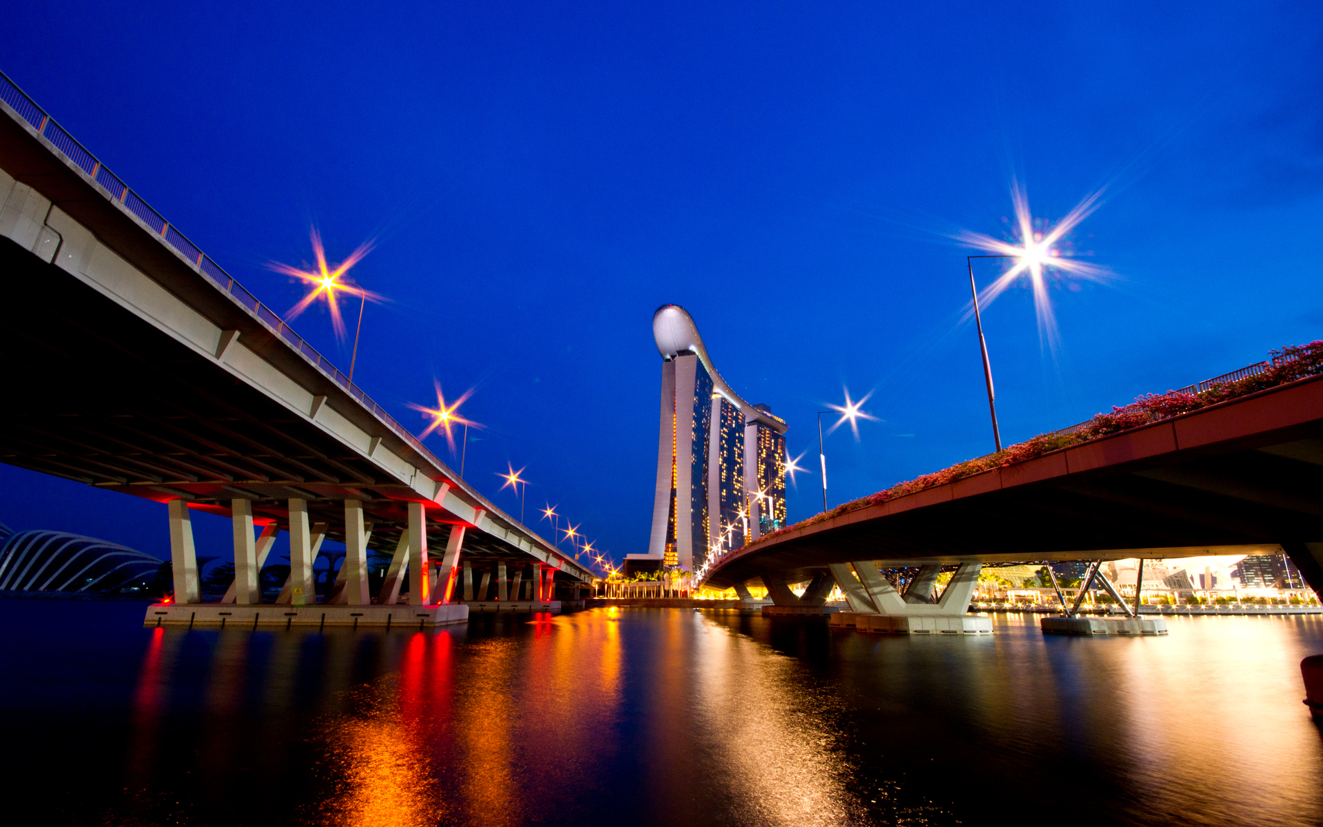 Téléchargez gratuitement l'image Pont, Singapour, Des Ponts, Construction Humaine sur le bureau de votre PC