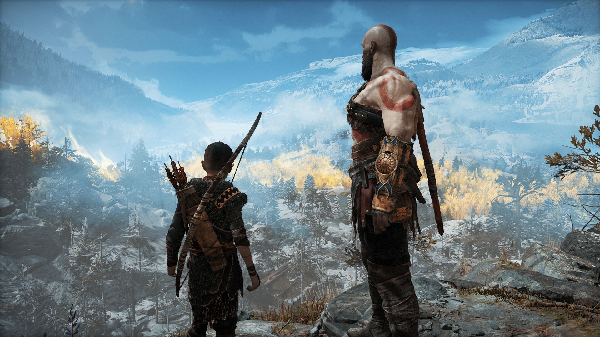 Baixar papel de parede para celular de God Of War, Videogame, Kratos (Deus Da Guerra), Atreus (Deus Da Guerra), Deus Da Guerra (2018) gratuito.