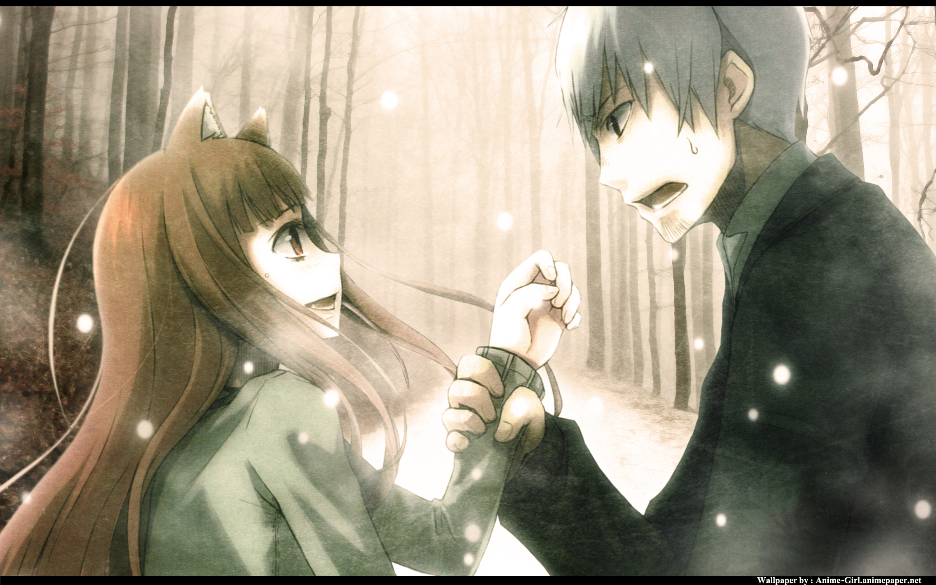 anime, spice and wolf, holo (spice & wolf), kraft lawrence