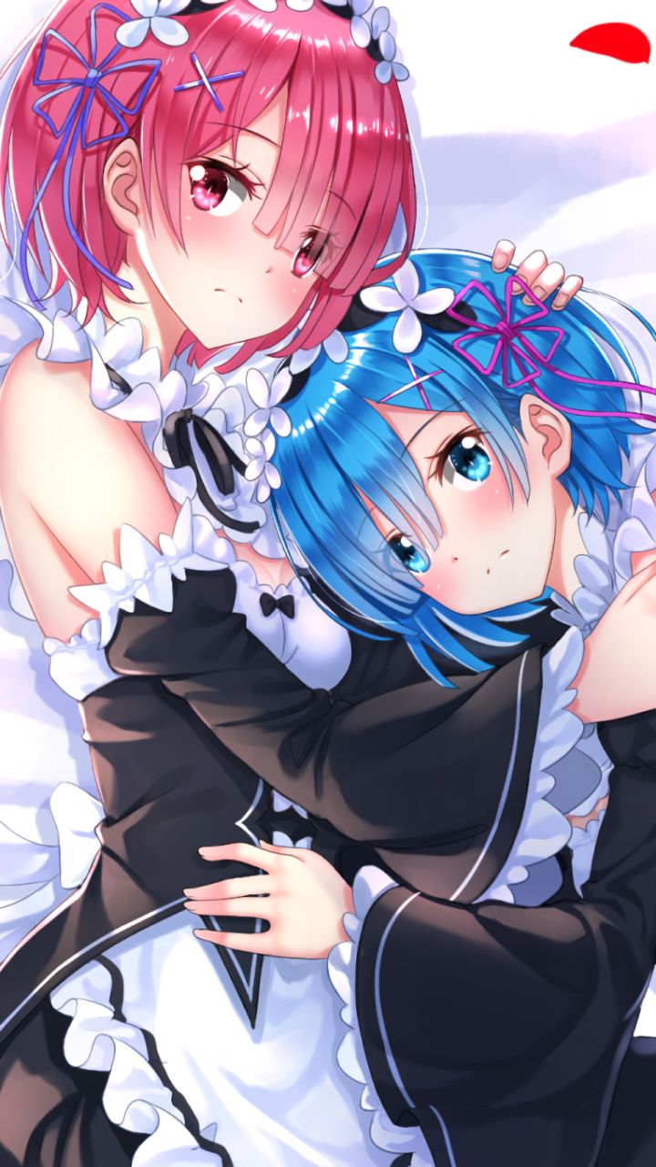 Handy-Wallpaper Animes, Re:zero Das Leben In Einer Anderen Welt Beginnen, Widder (Re:zero), Rem (Re: Null) kostenlos herunterladen.