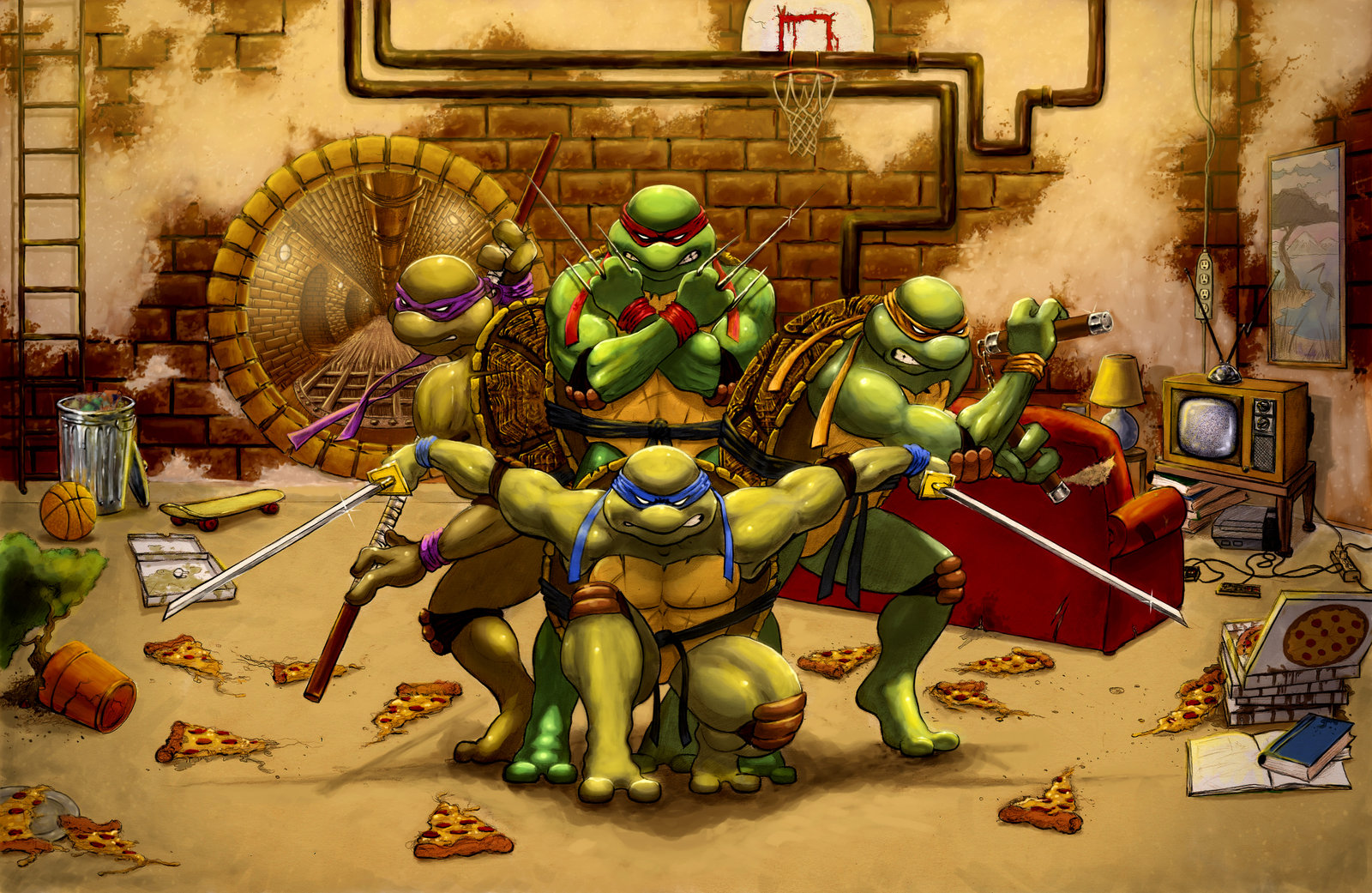 612329 baixar papel de parede as tartarugas ninja: o retorno, história em quadrinhos, donatello (tmnt), leonardo (tmnt), michelangelo (tmnt), rafael (tmnt) - protetores de tela e imagens gratuitamente