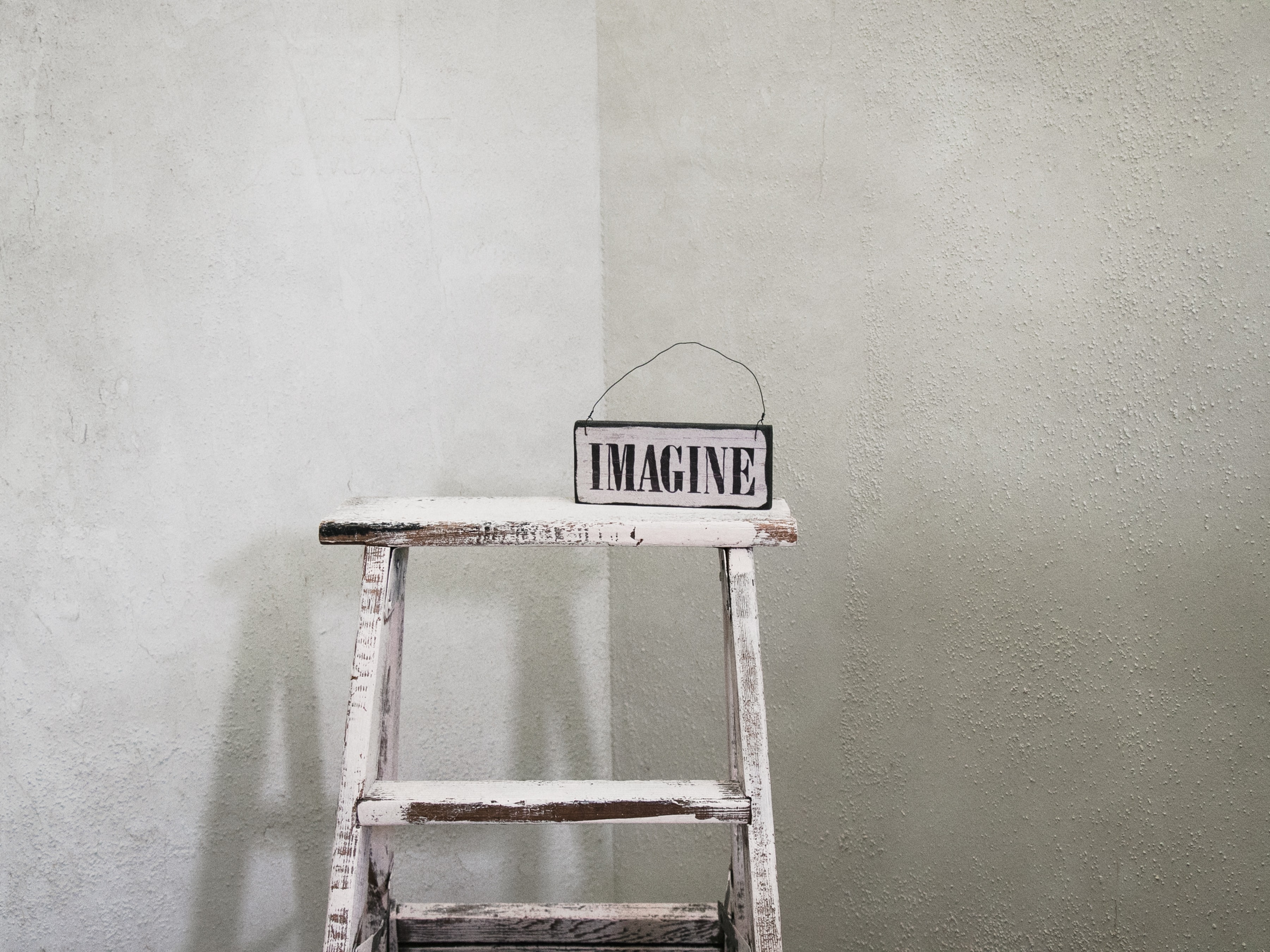 white, words, chair, inscription, imagination, word