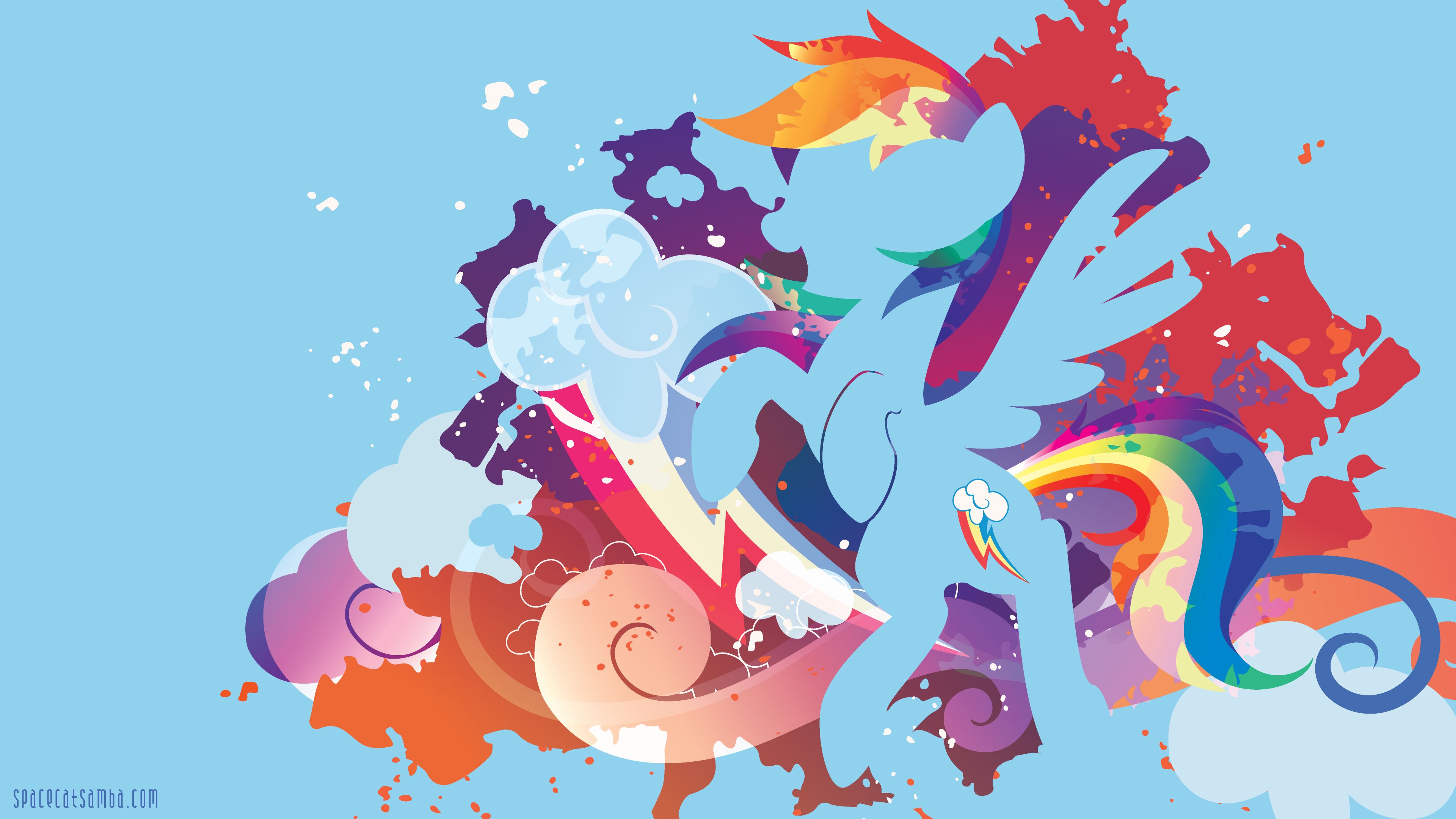 my little pony, tv show, my little pony: friendship is magic, minimalist, rainbow dash for android