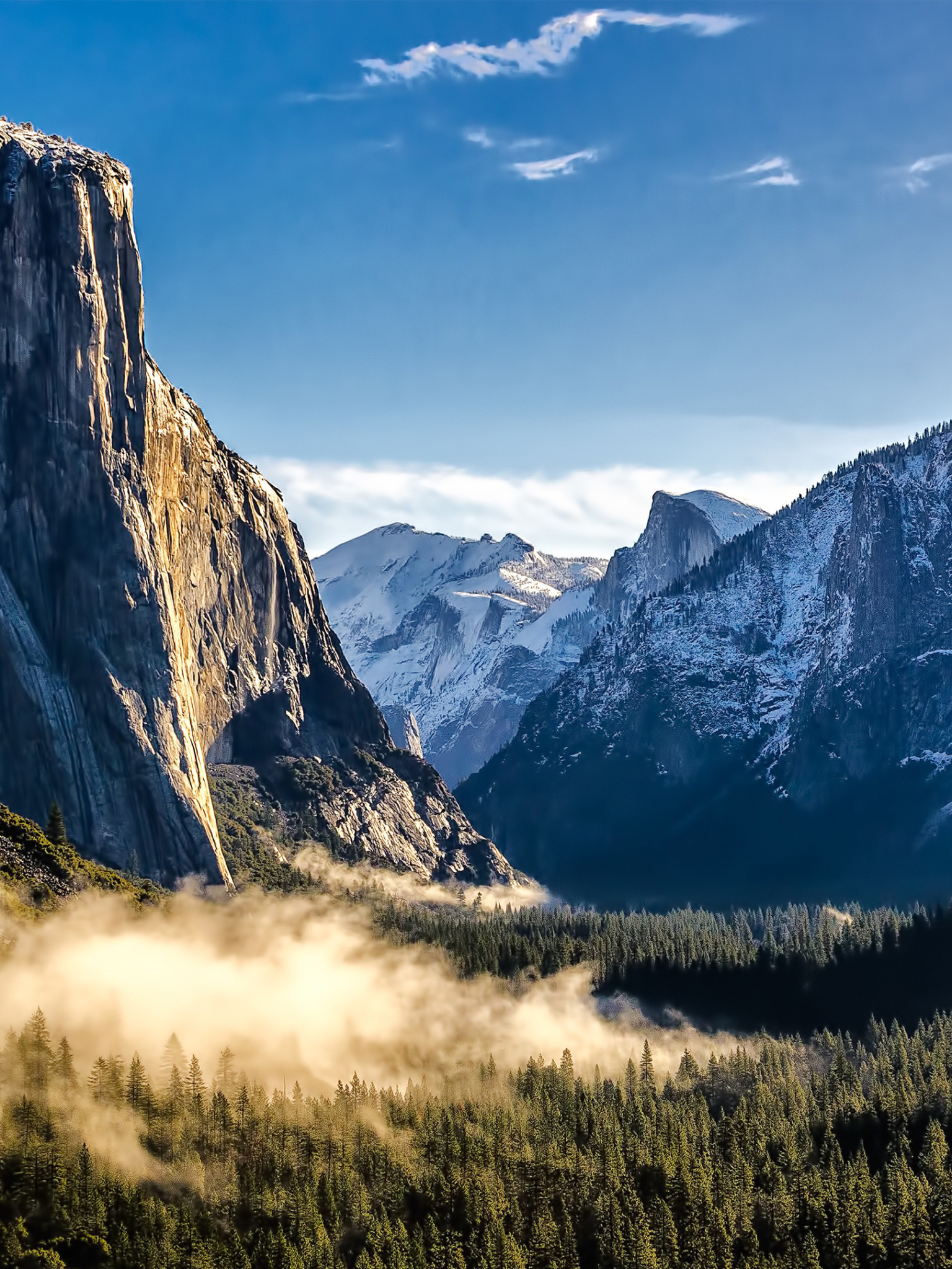 Téléchargez des papiers peints mobile Hiver, Parc National, Parc National De Yosemite, L'hiver, Terre/nature gratuitement.