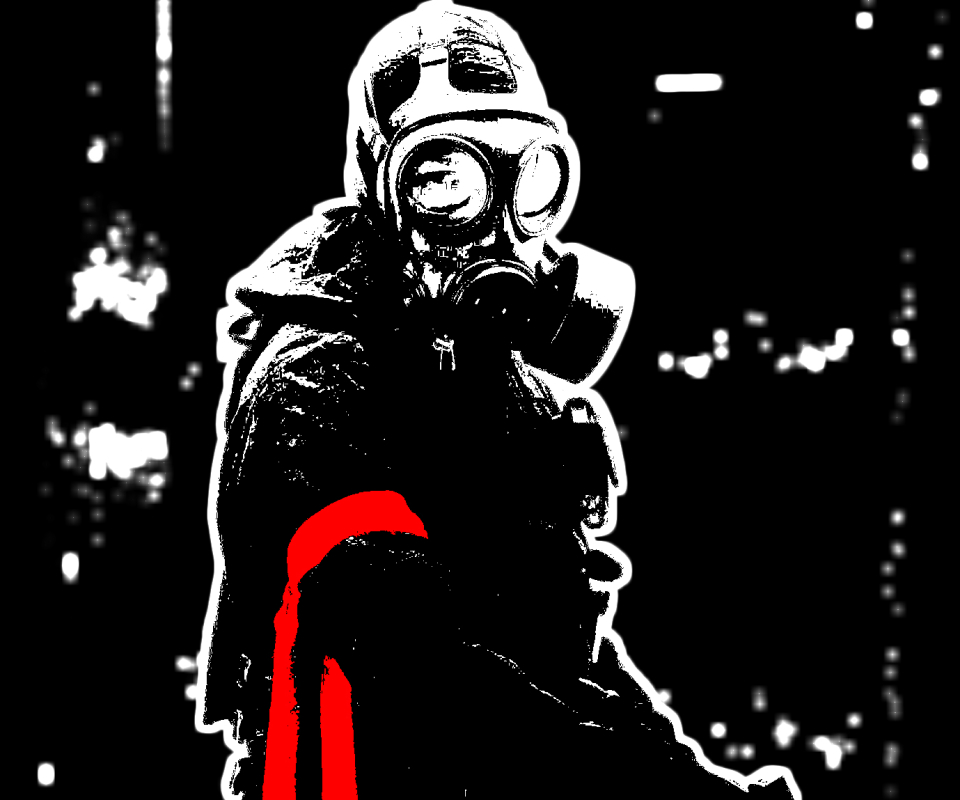 Download mobile wallpaper Dark, Gas Mask, Anarchy for free.