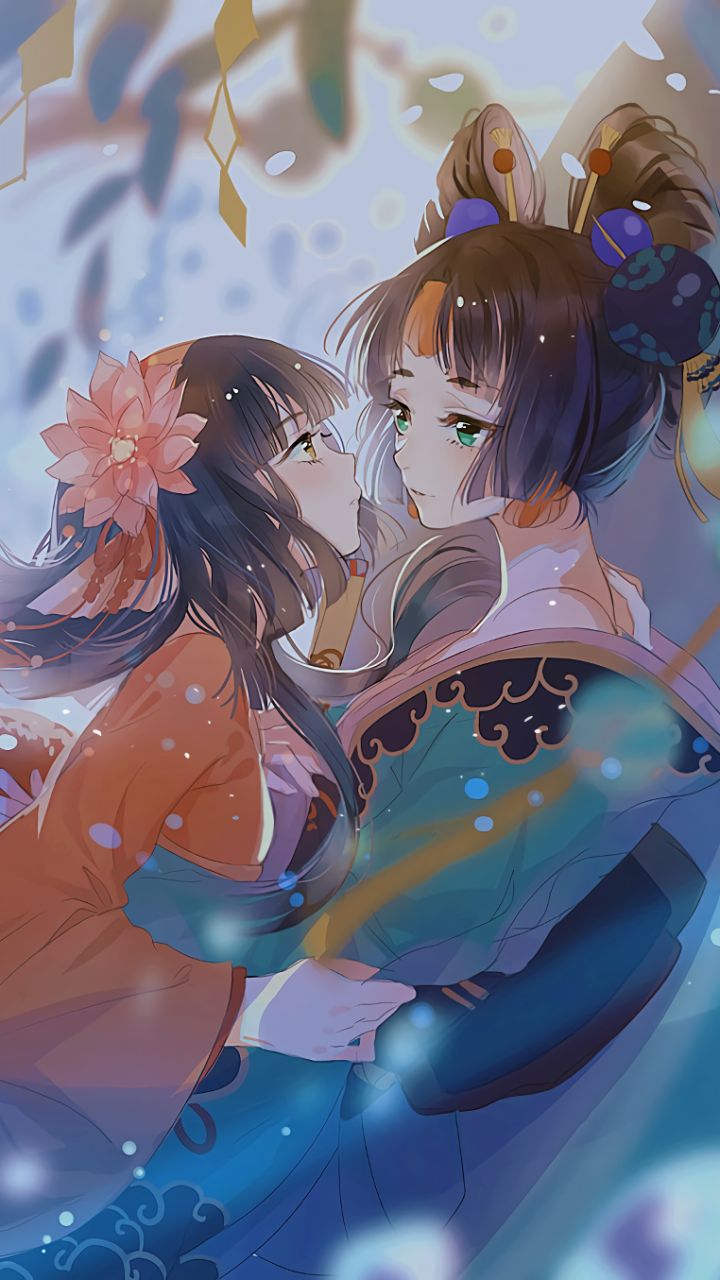 Download mobile wallpaper Anime, Original, Yuri for free.